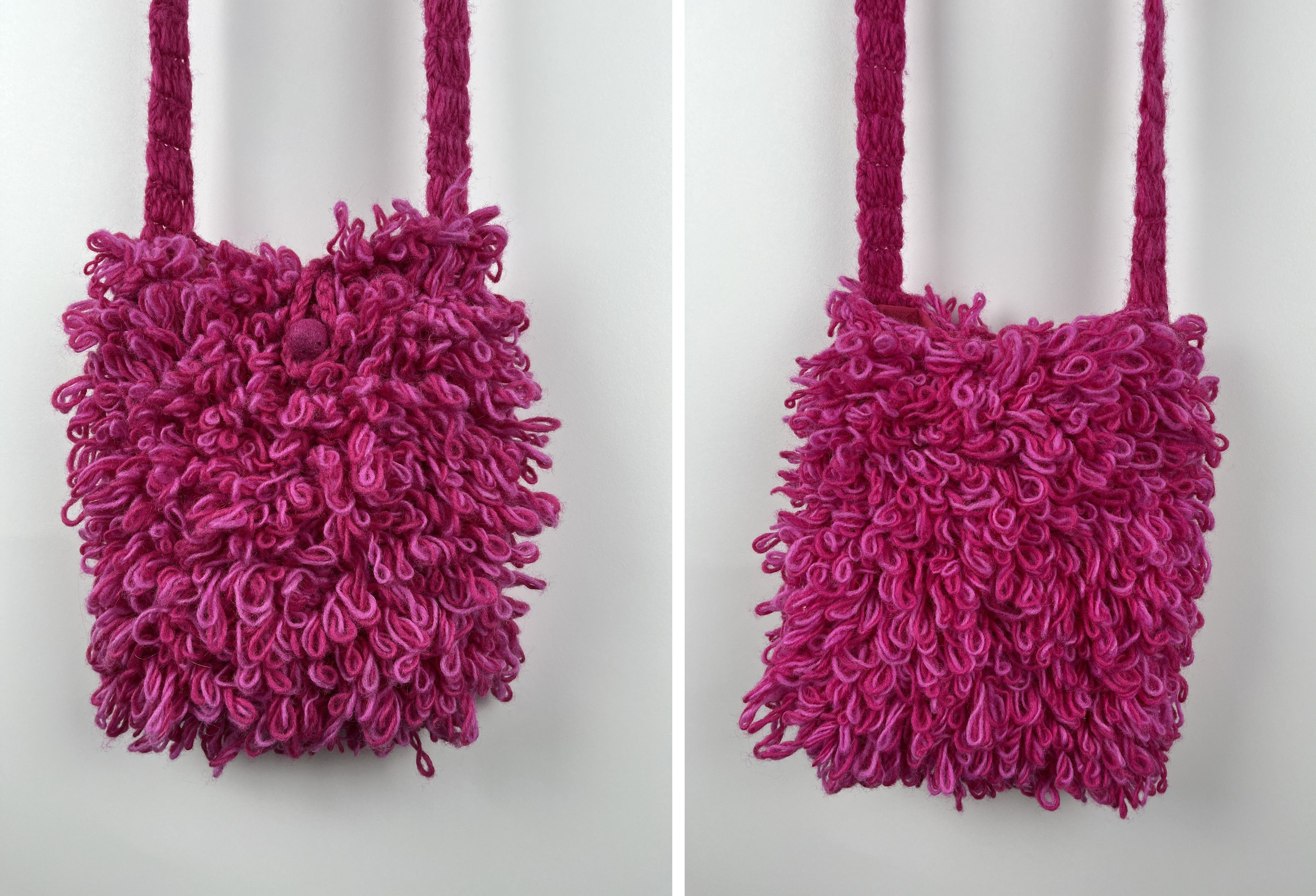 Handmade × Japanese Brand × Vintage Pachamama Hand Made in Nepal Wool Small Bag Y2K Hairy Size ONE SIZE - 5 Thumbnail