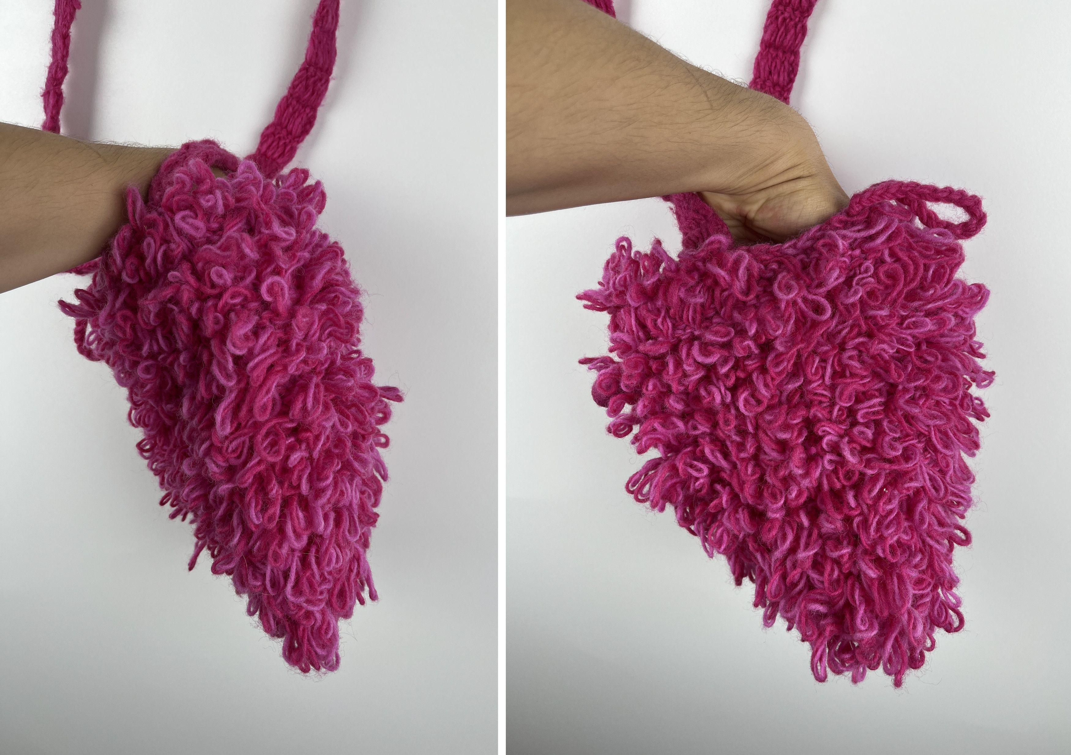 Handmade × Japanese Brand × Vintage Pachamama Hand Made in Nepal Wool Small Bag Y2K Hairy Size ONE SIZE - 8 Thumbnail