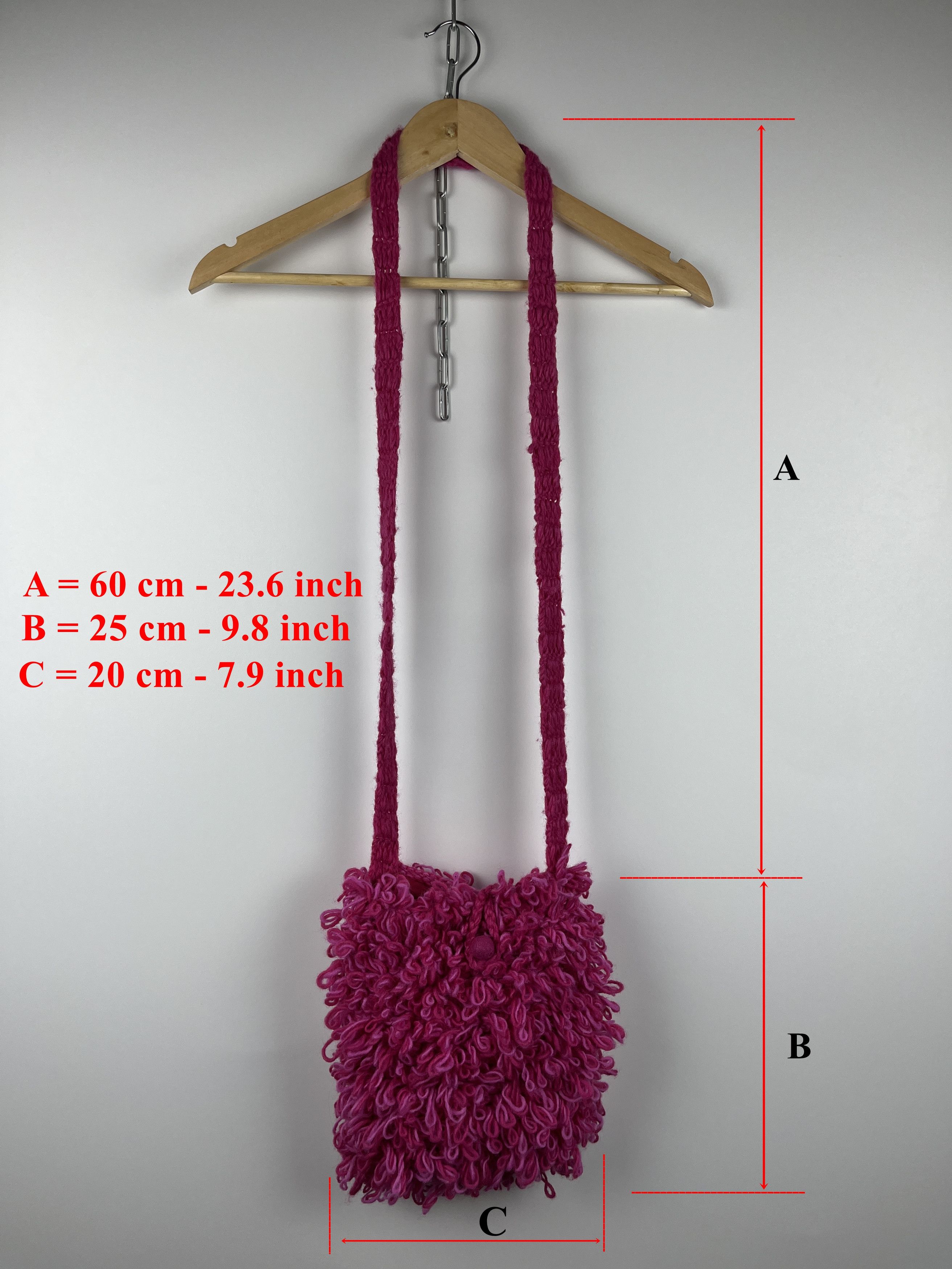 Handmade × Japanese Brand × Vintage Pachamama Hand Made in Nepal Wool Small Bag Y2K Hairy Size ONE SIZE - 2 Thumbnail