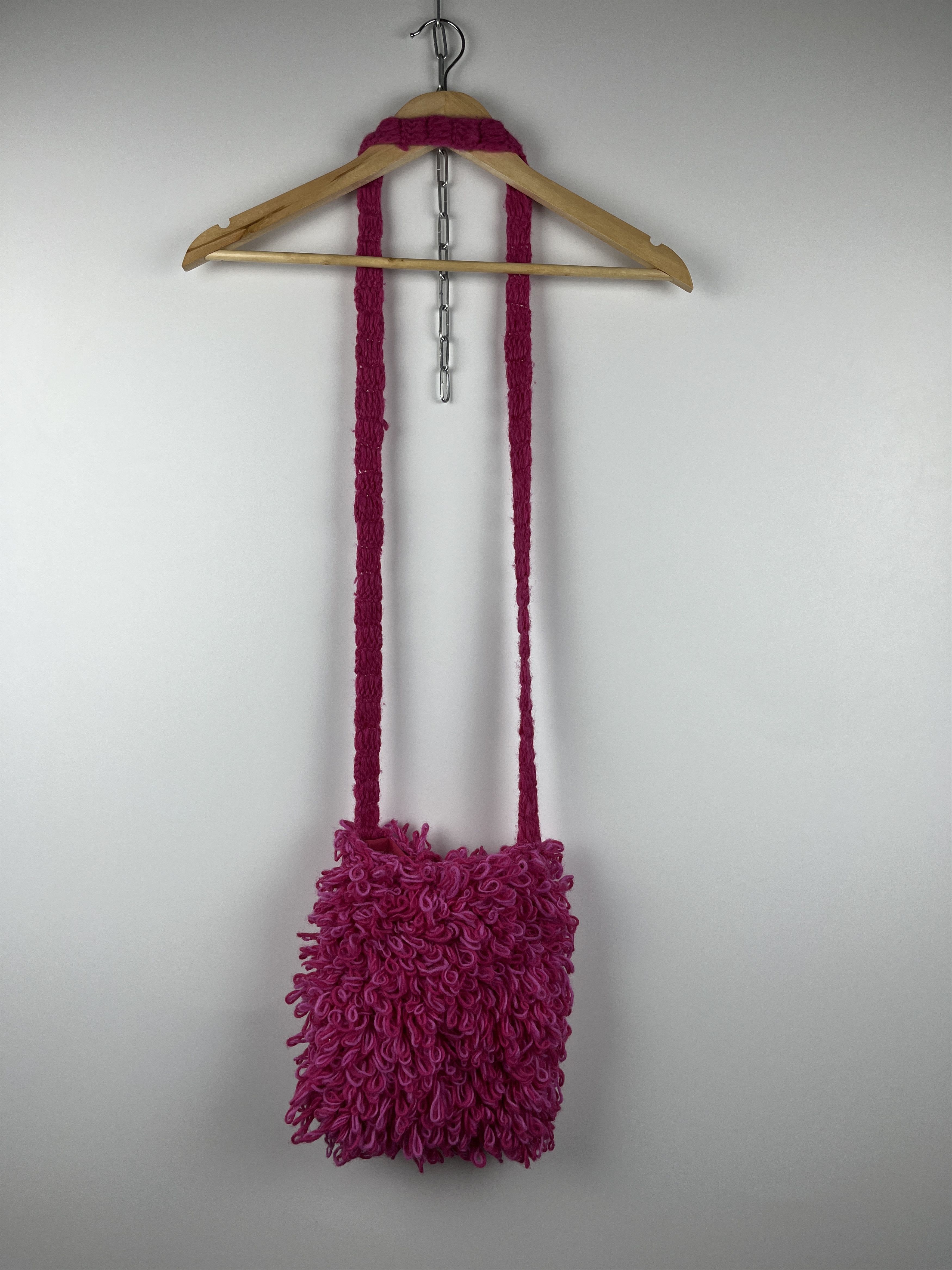 Handmade × Japanese Brand × Vintage Pachamama Hand Made in Nepal Wool Small Bag Y2K Hairy Size ONE SIZE - 4 Thumbnail
