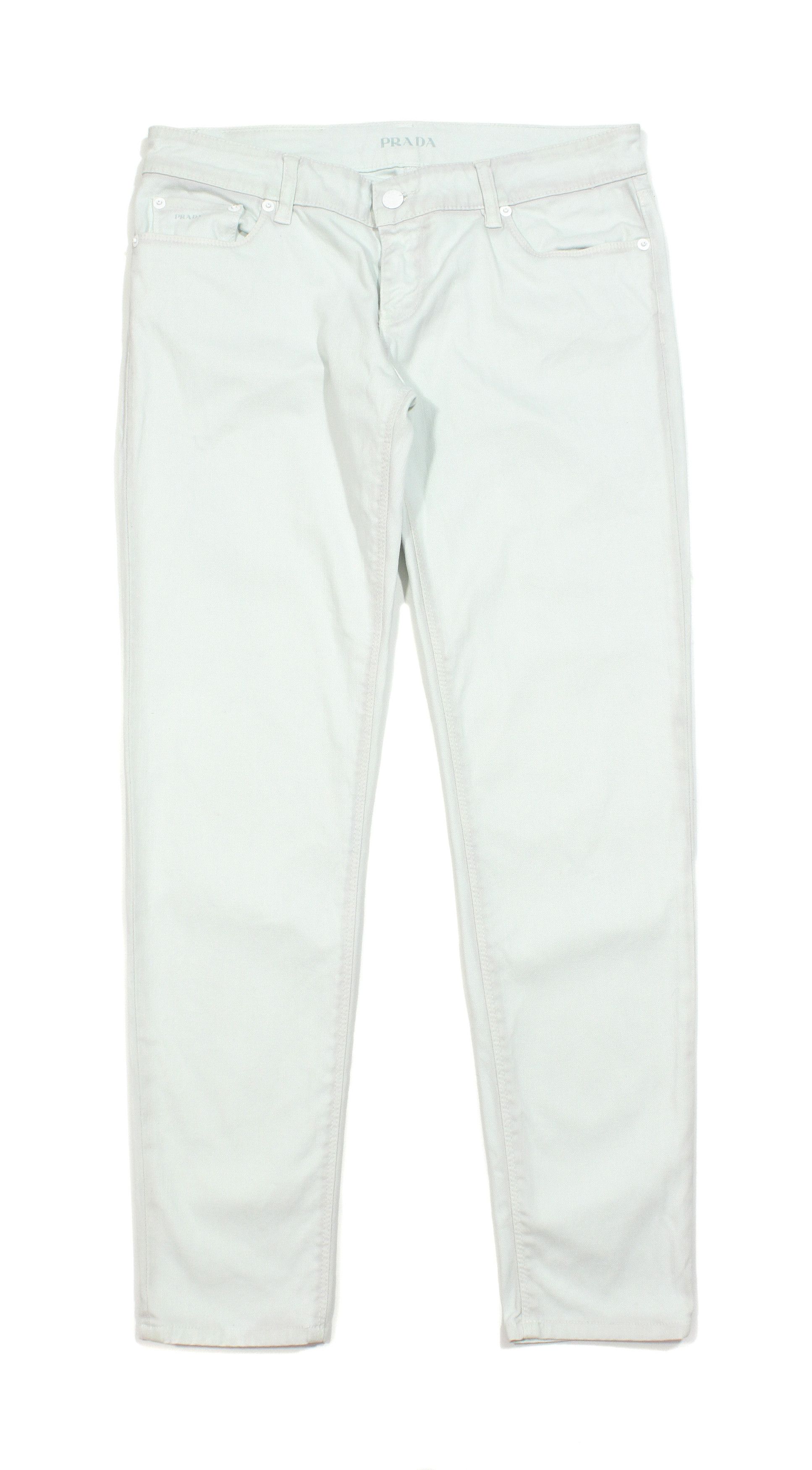 Prada 2007 Dyed Light Blue Straight Fit Jeans Size 29" - 1 Thumbnail