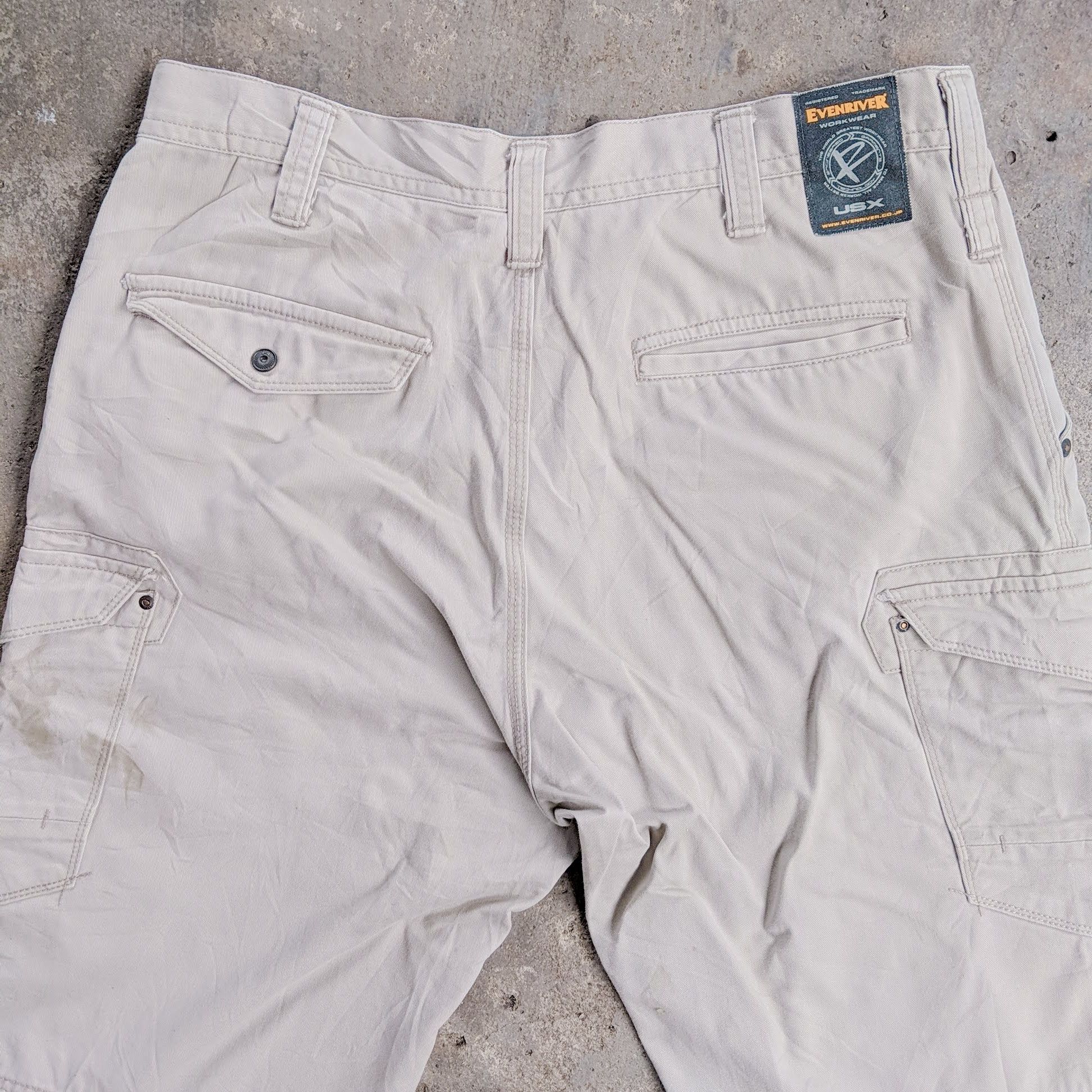 Japanese Brand Dirty!! Evenriver USX Workwear Trousers Casual Cargo Pants Size US 33 - 9 Thumbnail