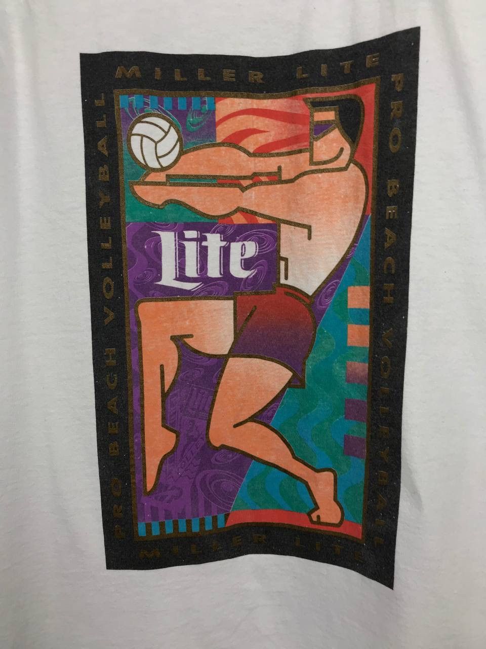 Vintage Miller Lite American vintage made in USA tee Size US XL / EU 56 / 4 - 3 Thumbnail
