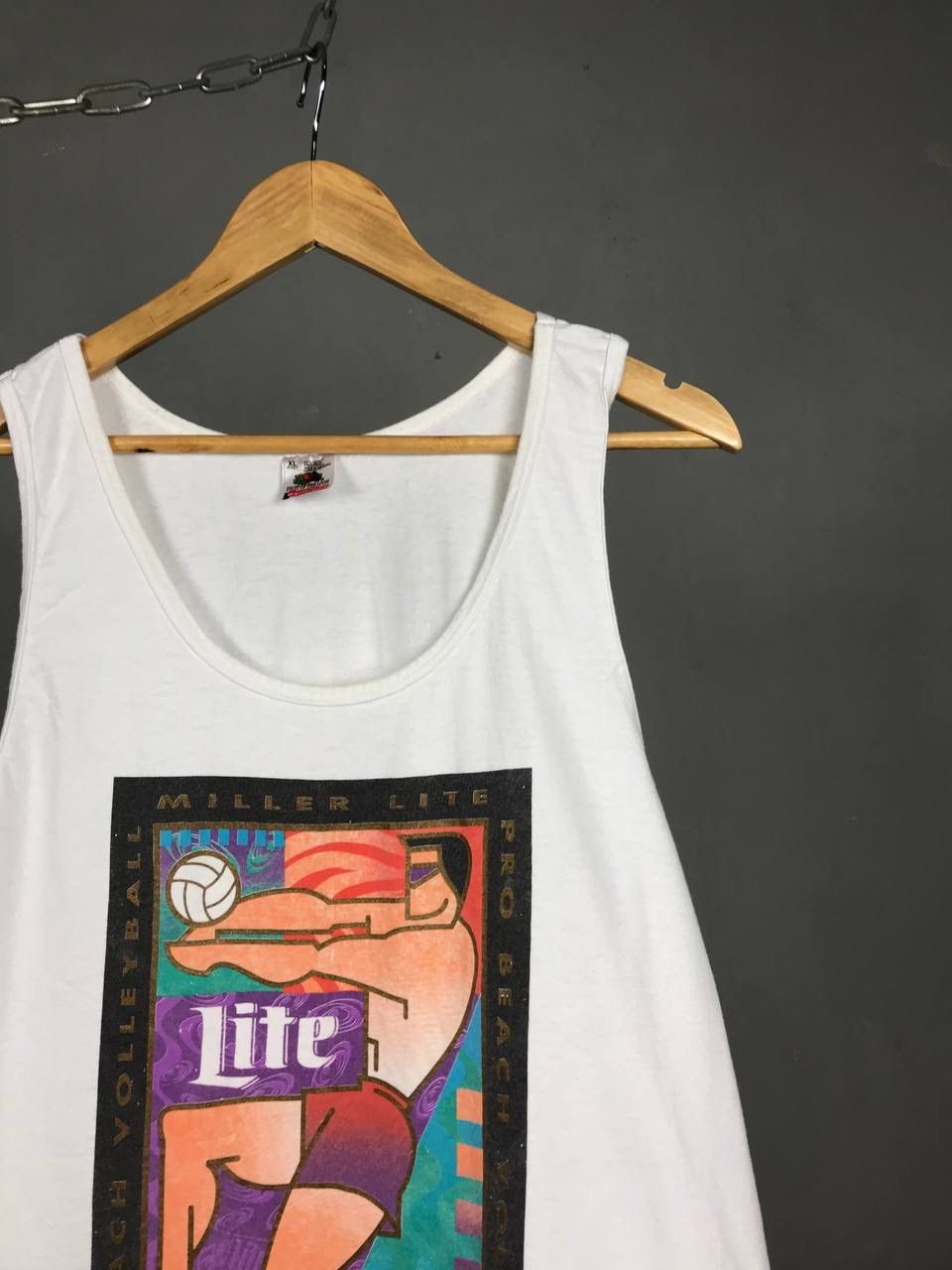 Vintage Miller Lite American vintage made in USA tee Size US XL / EU 56 / 4 - 2 Thumbnail