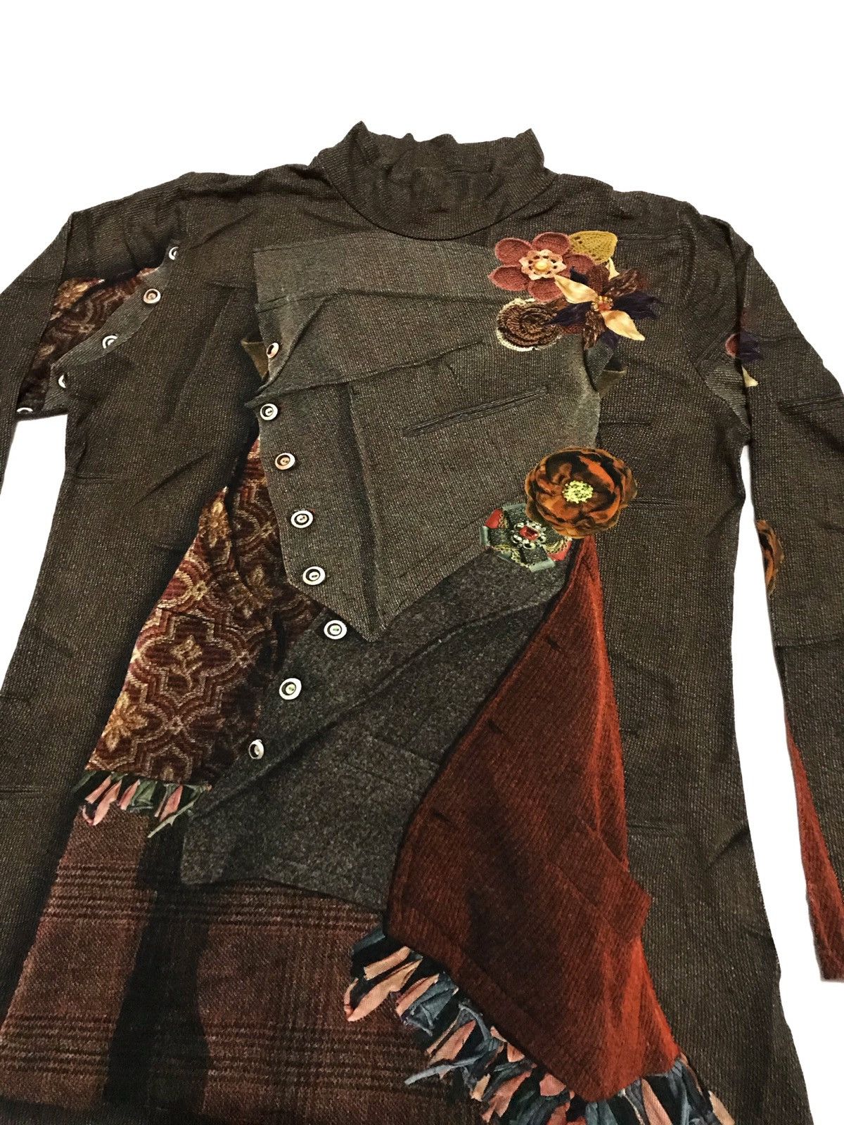 Art Comes First Paola Davoli Stretchable Long Sleeve with Mock Neck Size US M / EU 48-50 / 2 - 2 Thumbnail
