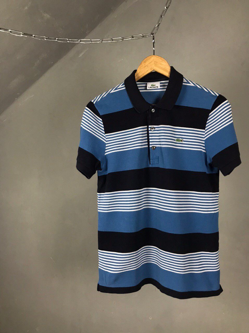Lacoste vintage luxury multicolor streetwear polo tee