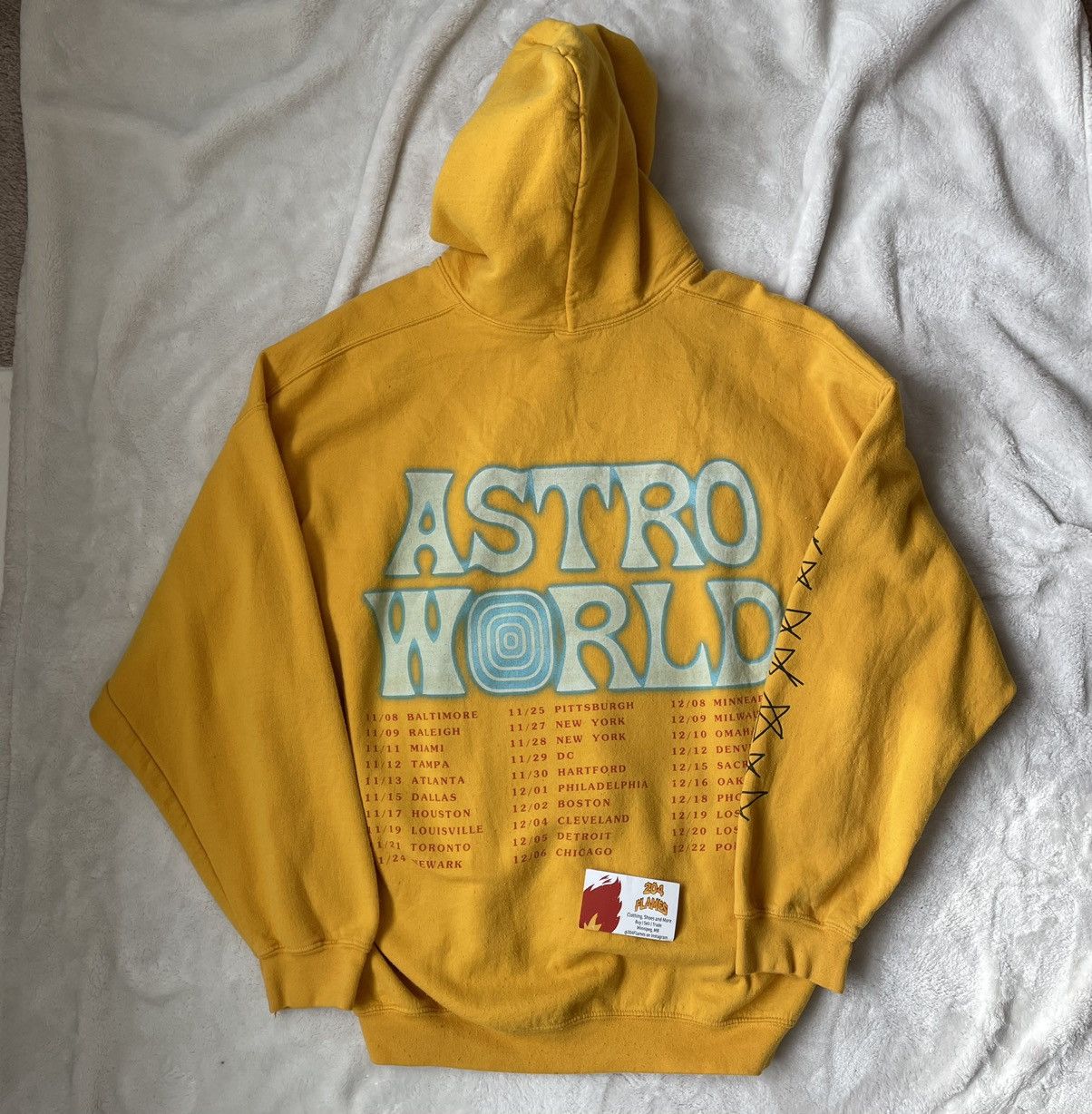 Travis Scott Astroworld Yellow Hoodie Size US XL / EU 56 / 4 - 1 Thumbnail