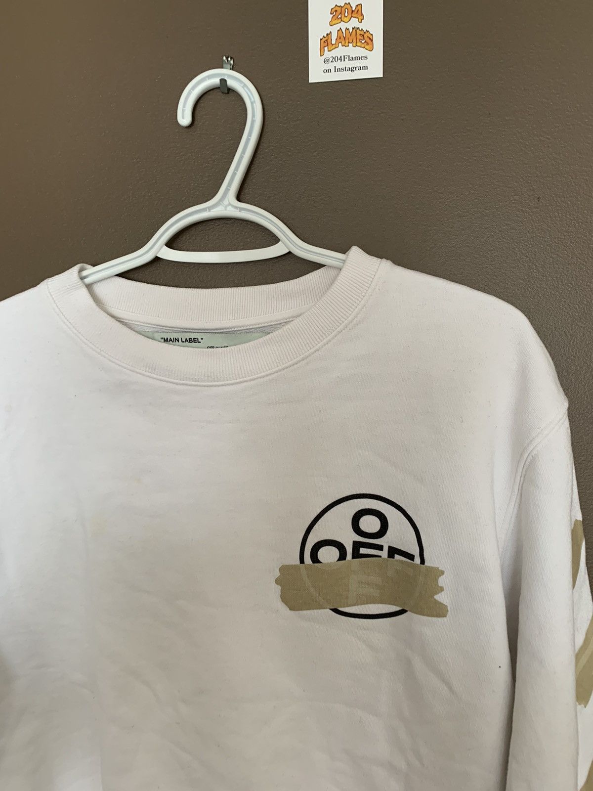 Off-White Off-White Tape Crewneck Size US M / EU 48-50 / 2 - 4 Thumbnail