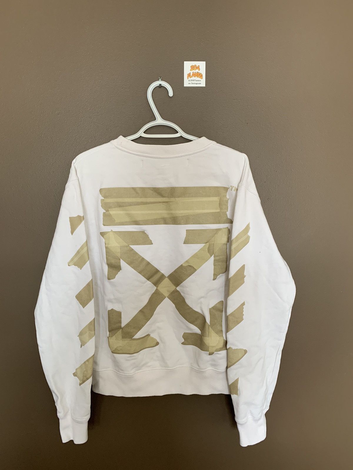 Off-White Off-White Tape Crewneck Size US M / EU 48-50 / 2 - 1 Thumbnail