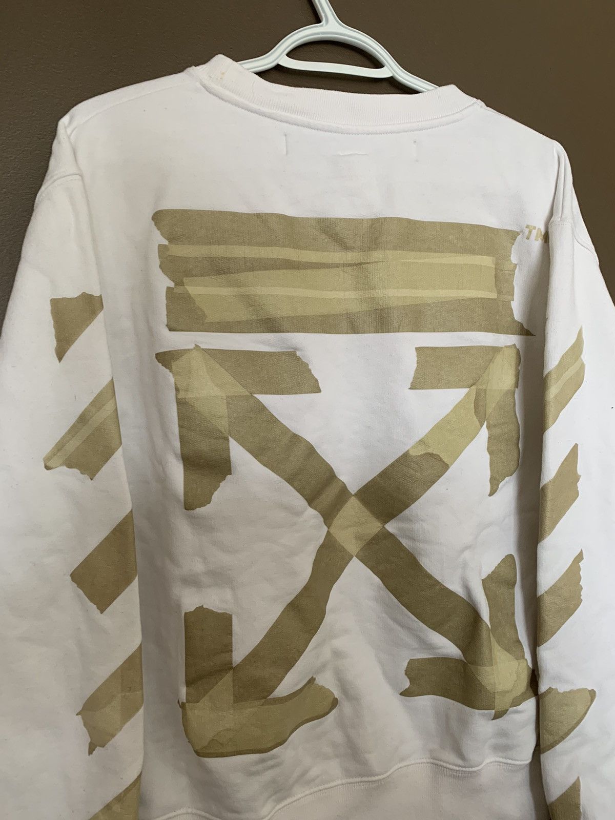 Off-White Off-White Tape Crewneck Size US M / EU 48-50 / 2 - 2 Thumbnail