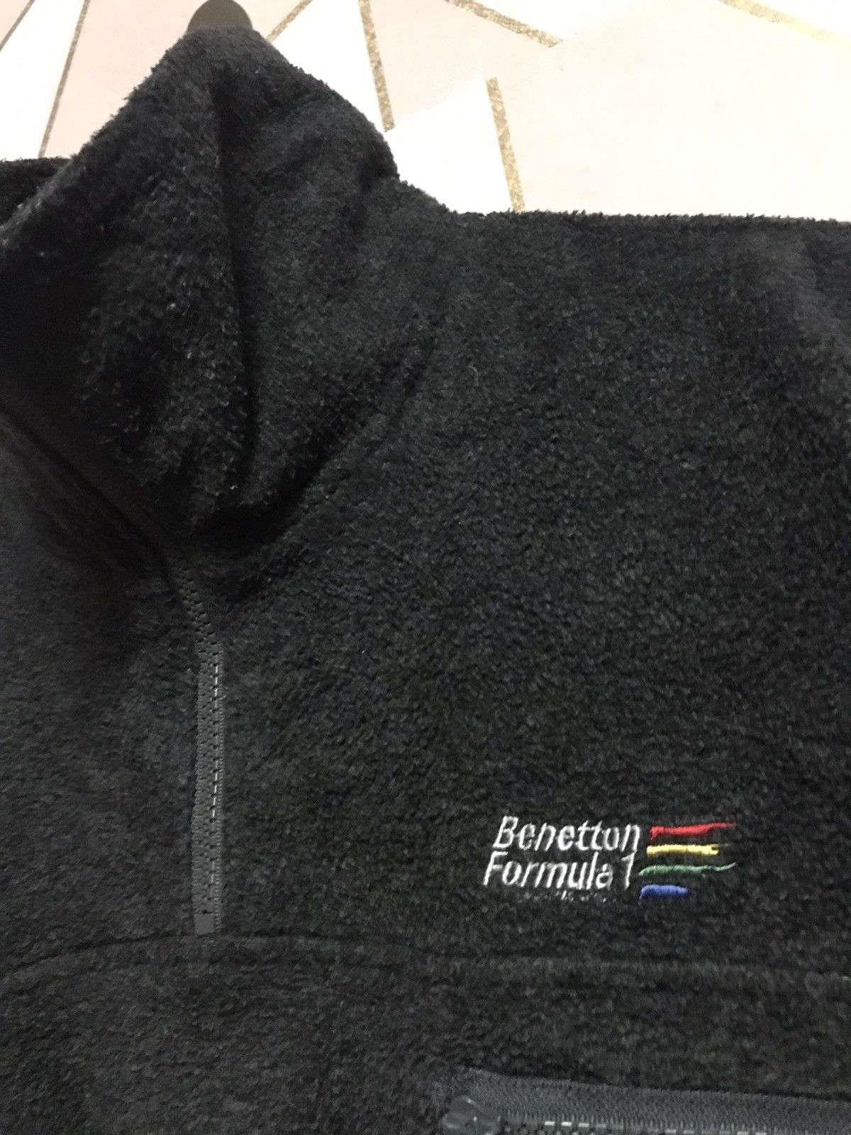 Formula 1 Benetton Fleece Sweatshirt Small Logo Pullover Size US M / EU 48-50 / 2 - 3 Thumbnail