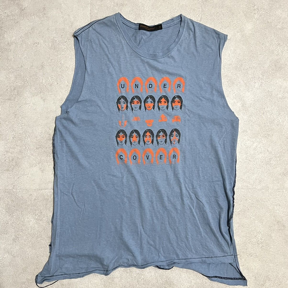 Undercover SCAB Face No Sleeve Tee