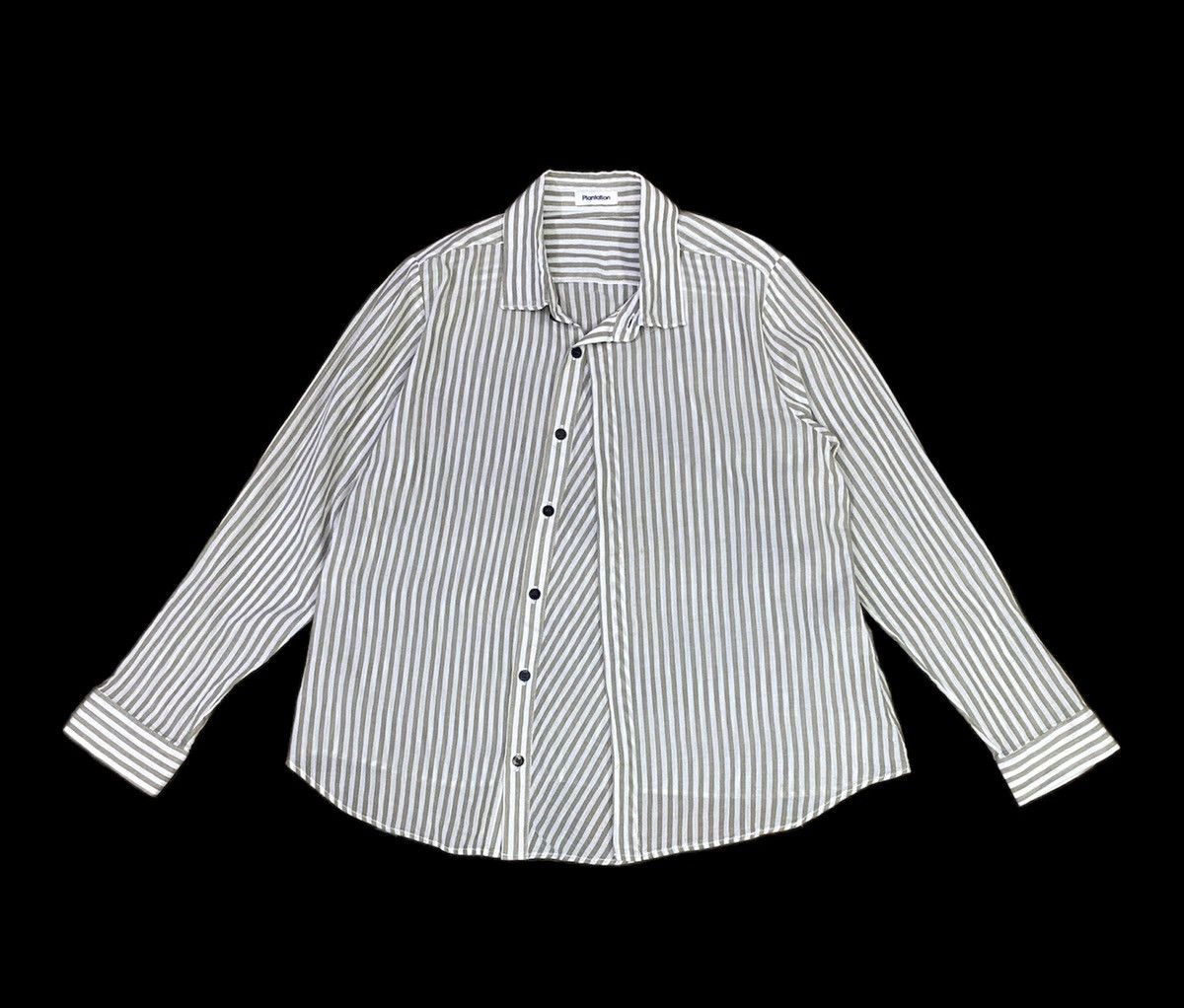 Issey Miyake Issey Miyake by Plantation Stripe Button Up Shirts Size US M / EU 48-50 / 2 - 2 Thumbnail