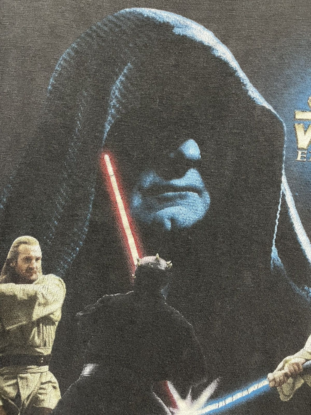 Star Wars Thrashed Vintage 90s Star Wars Jedi Vs Sith Sun Faded Tee Size US L / EU 52-54 / 3 - 2 Thumbnail