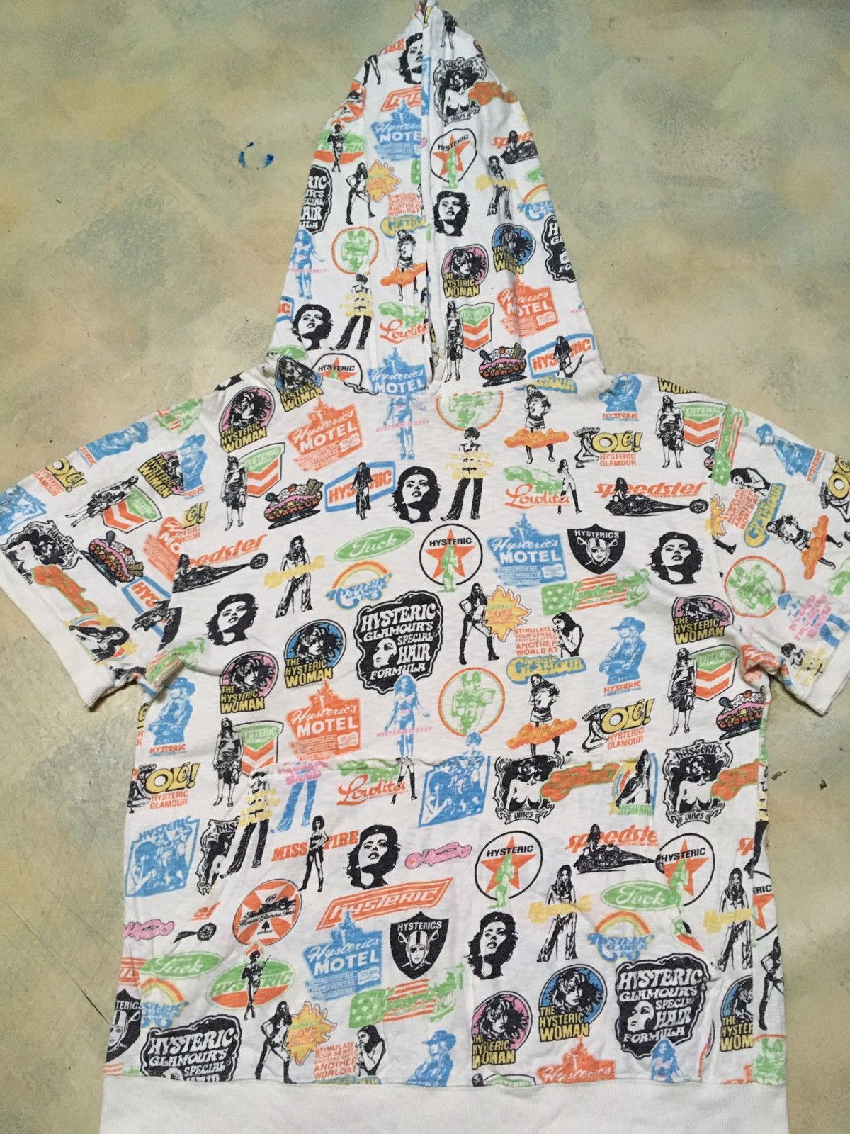 Hysteric Glamour RARE Design Hysteric Glamour Full Print Hoodie Size US S / EU 44-46 / 1 - 2 Thumbnail