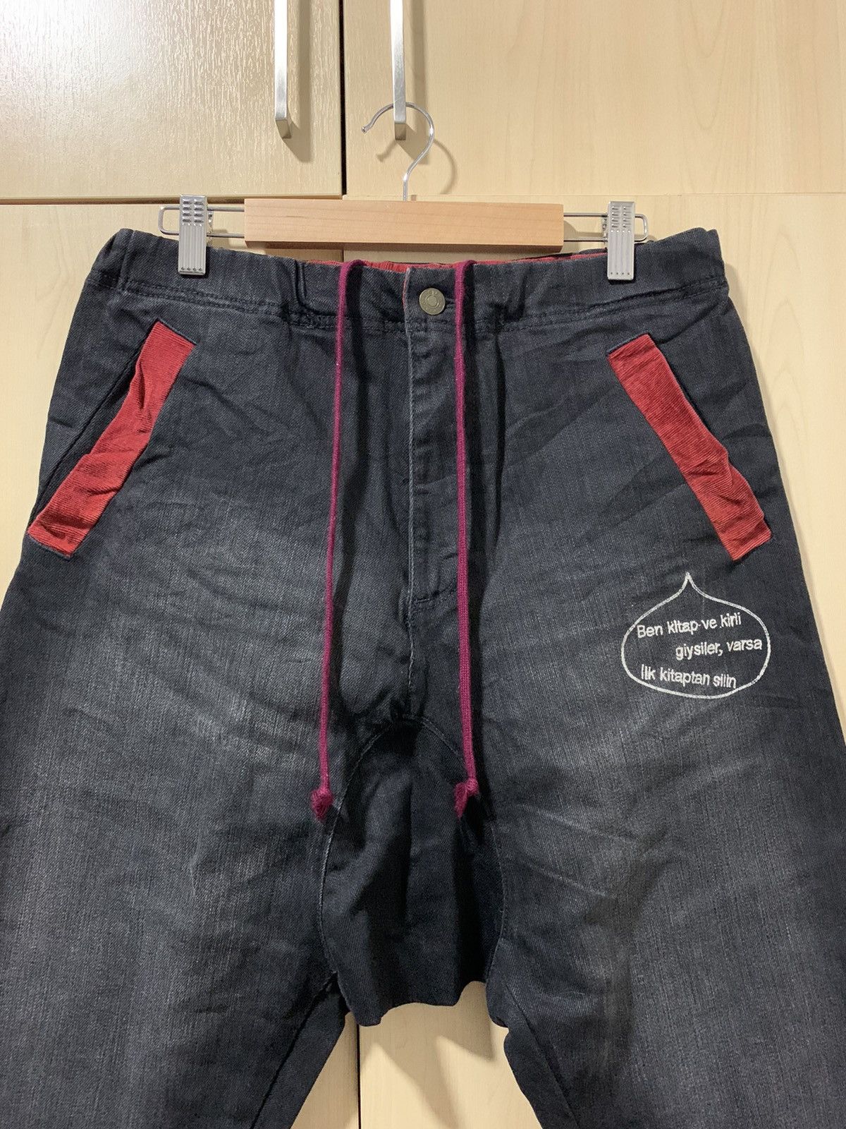 Issey Miyake Frapbois Issey Miyake denim baggy ankle pant trouser Size US 32 / EU 48 - 5 Thumbnail