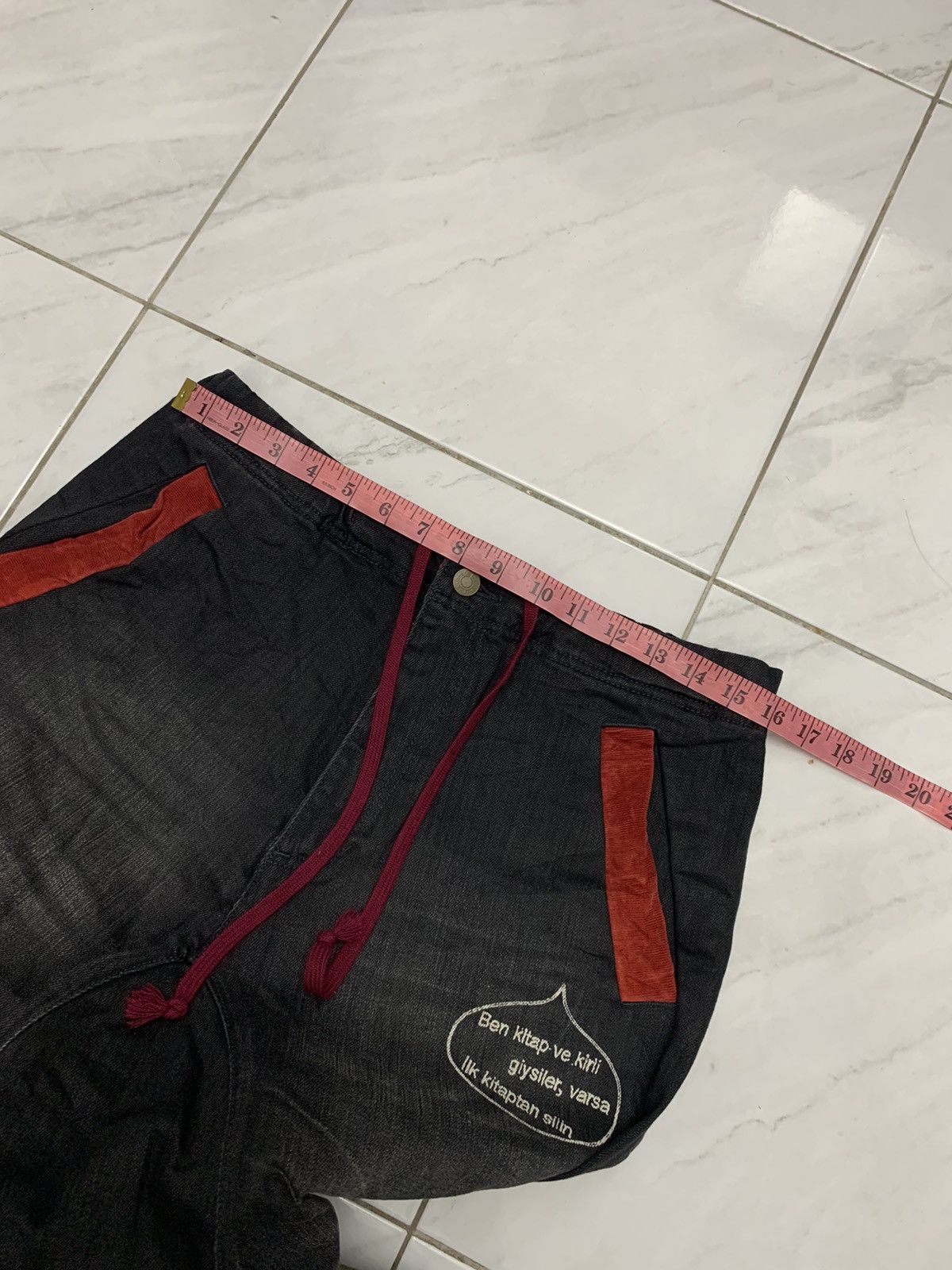 Issey Miyake Frapbois Issey Miyake denim baggy ankle pant trouser Size US 32 / EU 48 - 11 Thumbnail