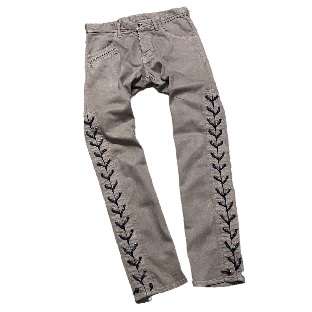 SHAREEF Shareef Denim Lace-up Pants Made in Japan Size US 29 - 1 Thumbnail