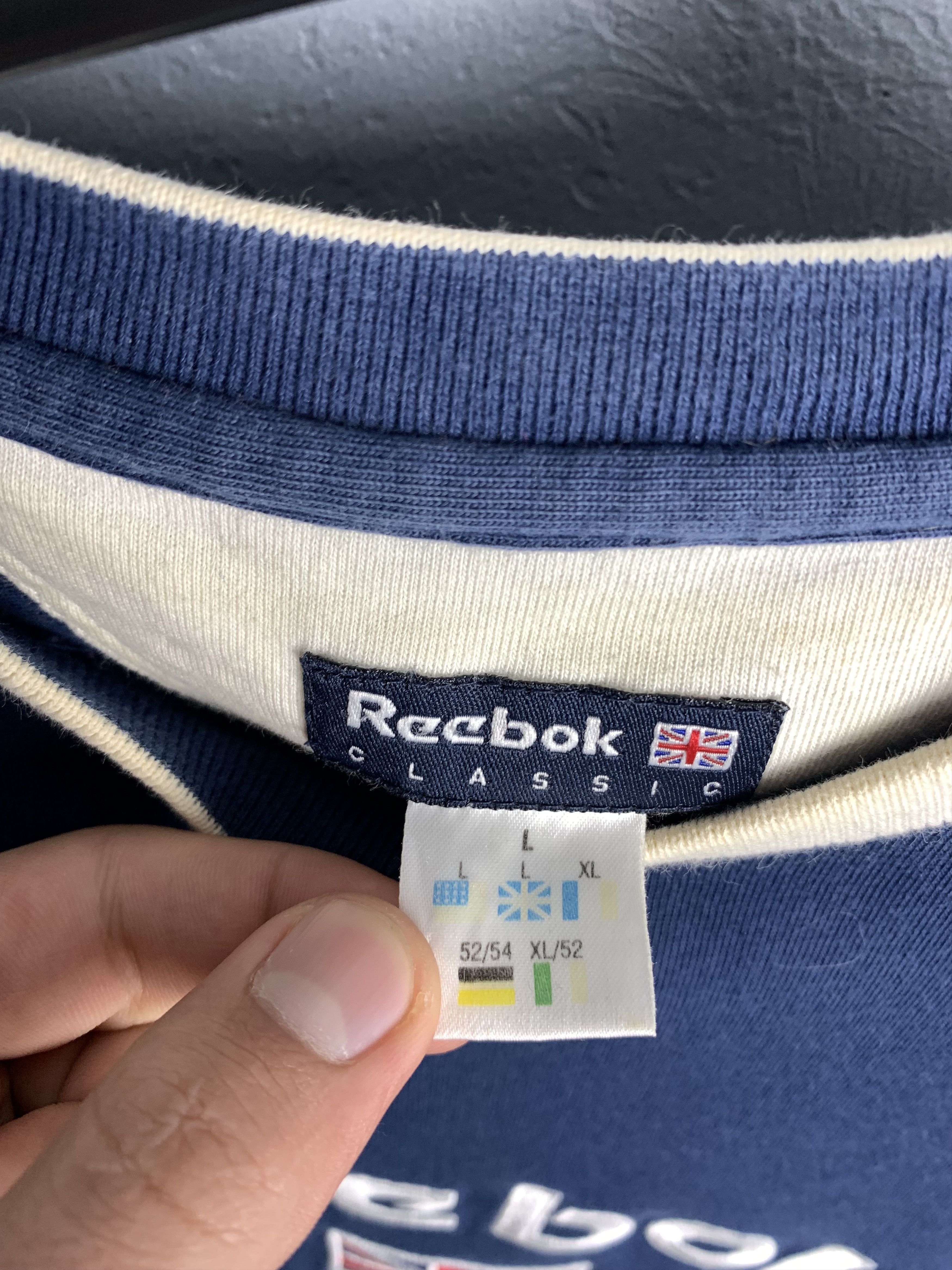 Reebok × Vintage 90's Vintage Reebok Men's T-Shirt Tee Size US L / EU 52-54 / 3 - 5 Thumbnail
