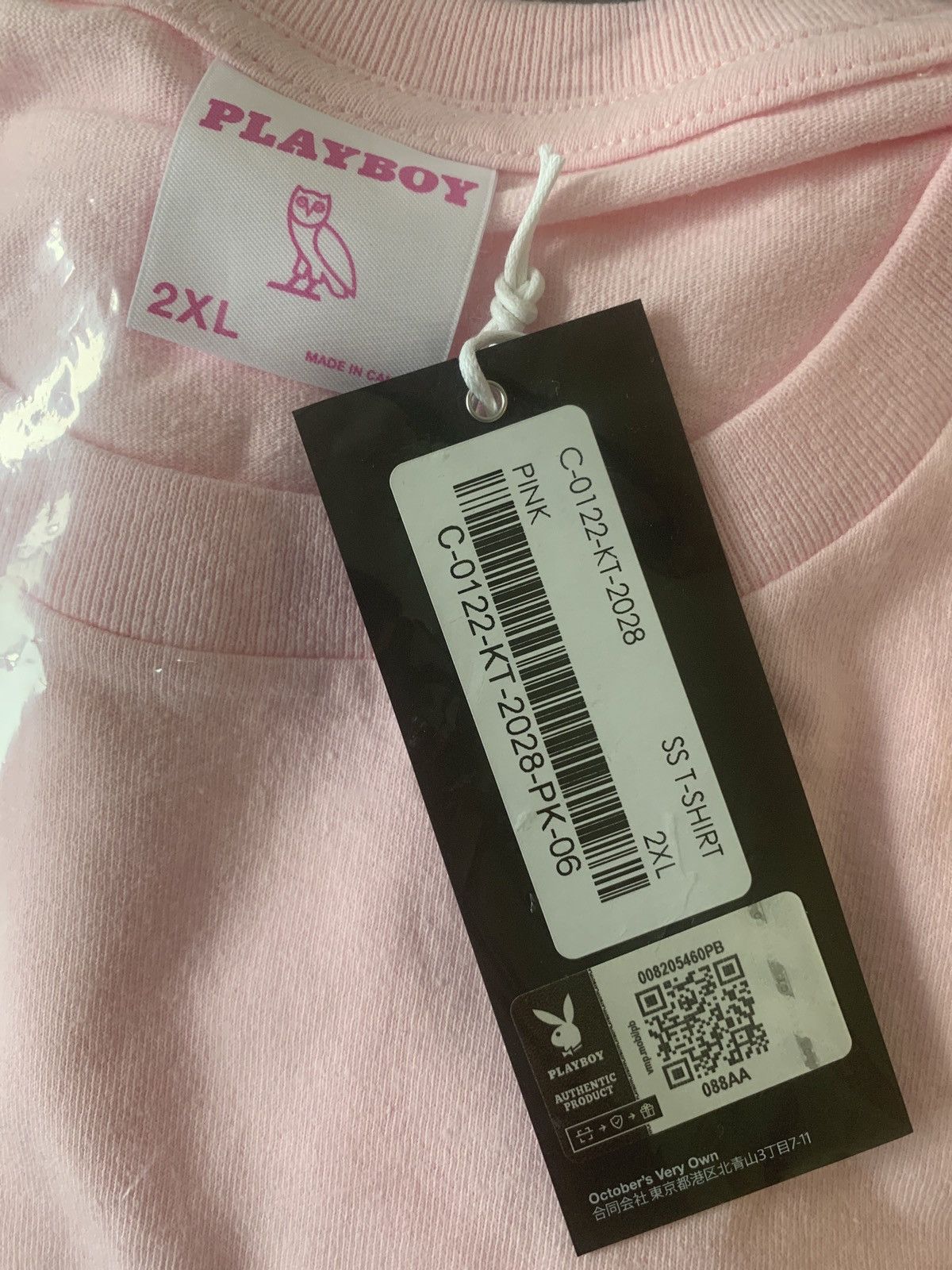 Drake OVO X PLAYBOY PINK BUNNY T-SHIRT - XXL Size US XXL / EU 58 / 5 - 6 Thumbnail