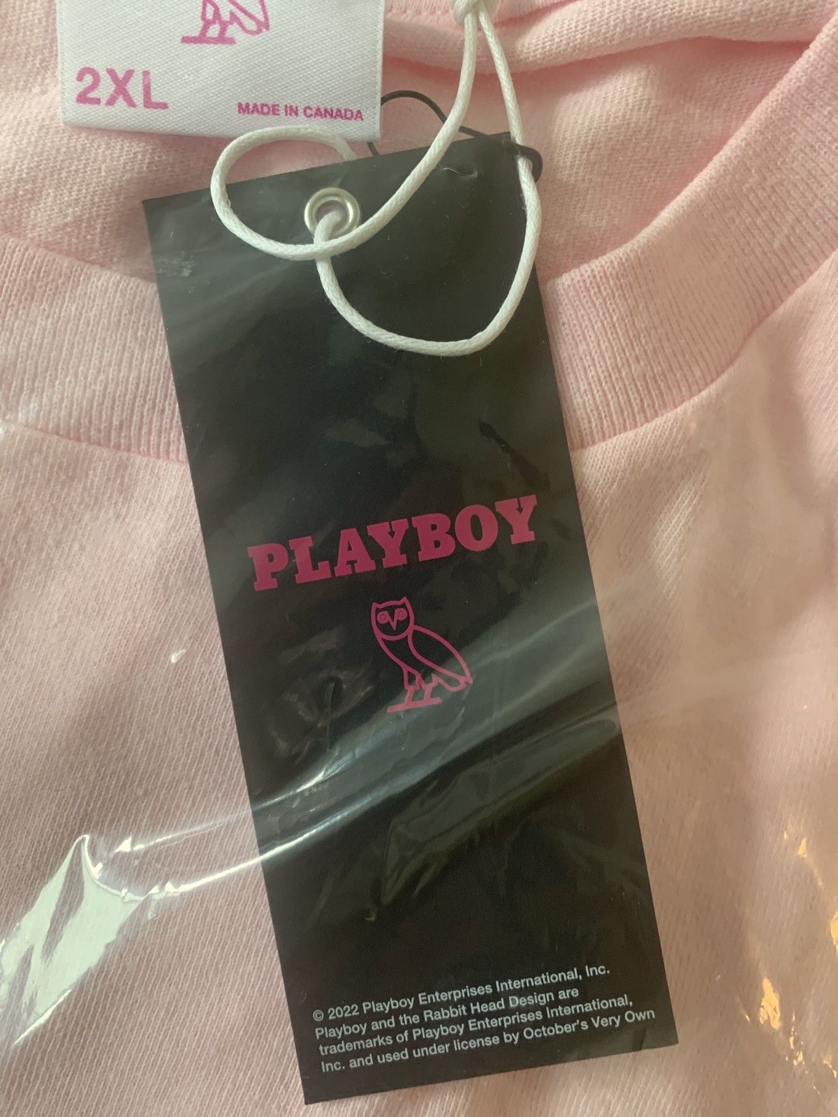 Drake OVO X PLAYBOY PINK BUNNY T-SHIRT - XXL Size US XXL / EU 58 / 5 - 7 Thumbnail
