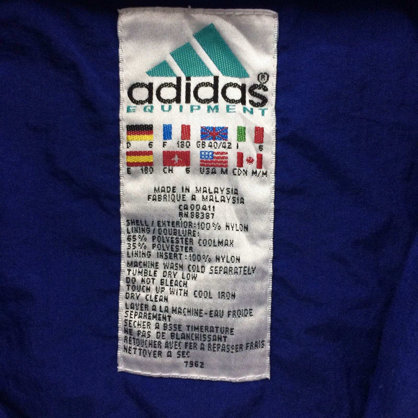 Adidas Adidas Big Logo 3 Stripes Design Light Jacket Size US XL / EU 56 / 4 - 3 Thumbnail