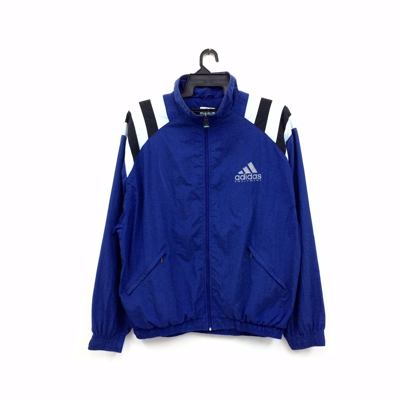 Adidas Adidas Big Logo 3 Stripes Design Light Jacket Size US XL / EU 56 / 4 - 2 Thumbnail