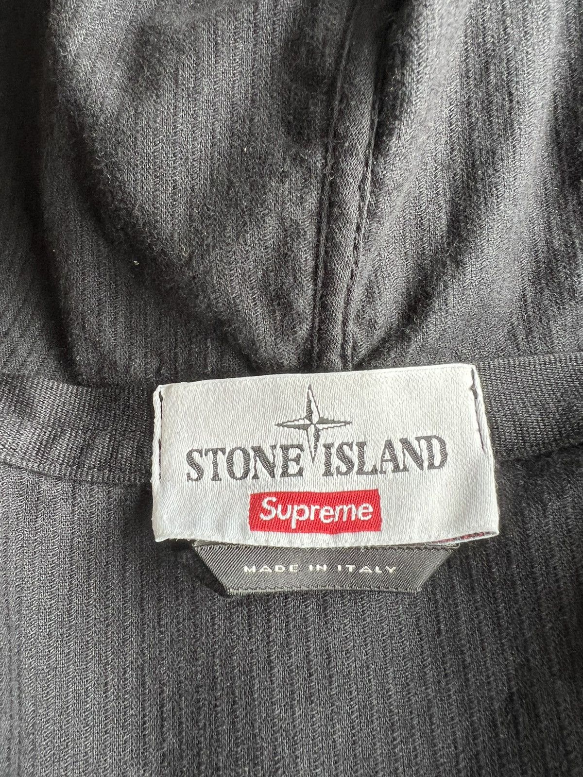 Stone Island × Supreme corduroy jacket black | Grailed
