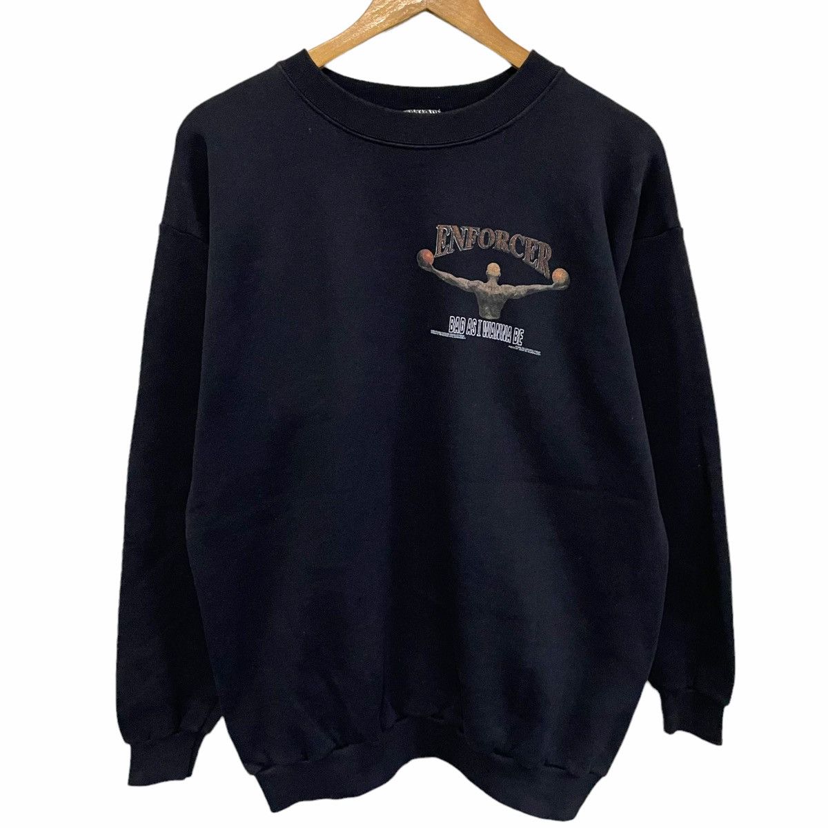 NBA × Vintage 💥90s DENNIS RODMAN NBA CHICAGO BULLS SWEATSHIRT Size US XL / EU 56 / 4 - 7 Thumbnail