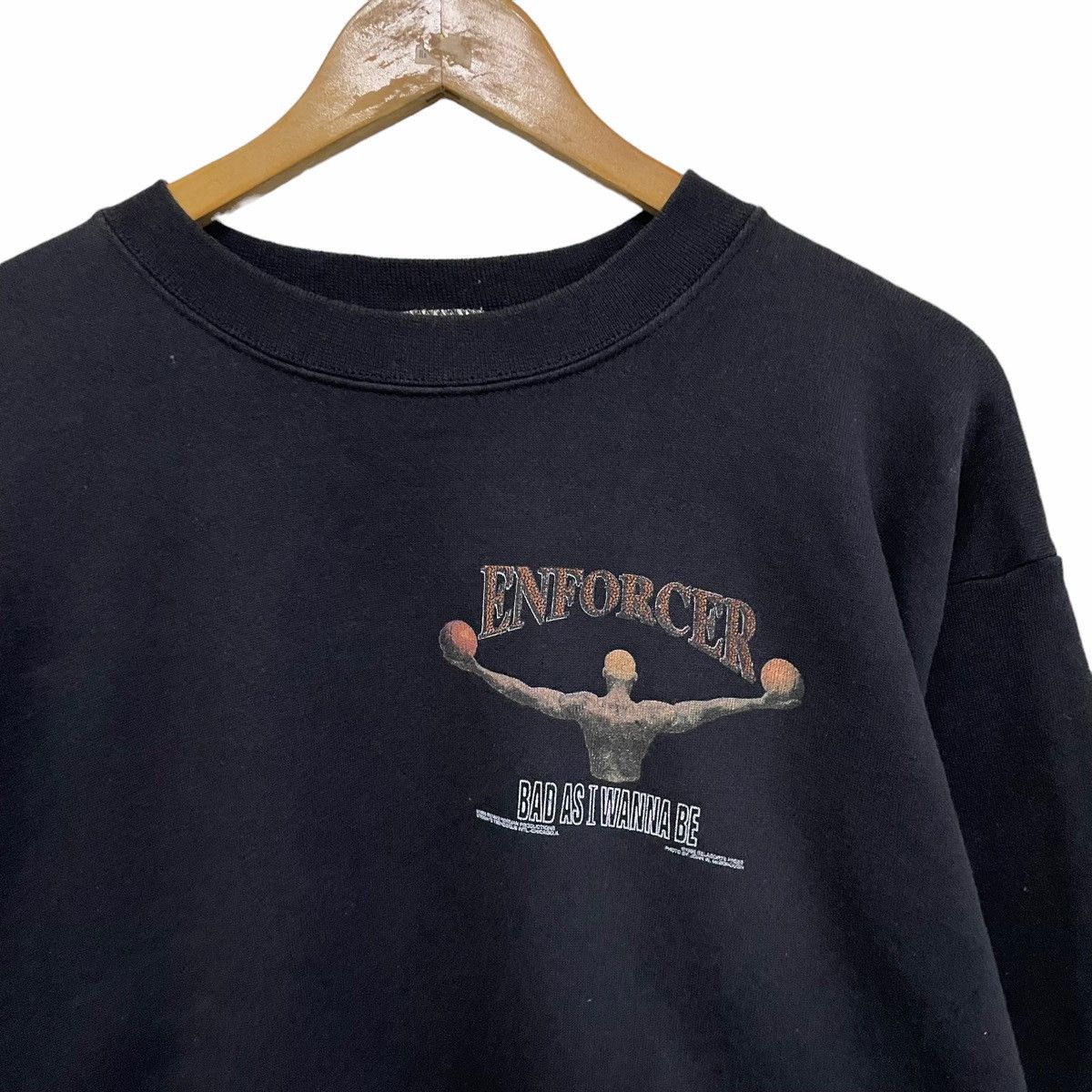 NBA × Vintage 💥90s DENNIS RODMAN NBA CHICAGO BULLS SWEATSHIRT Size US XL / EU 56 / 4 - 9 Thumbnail