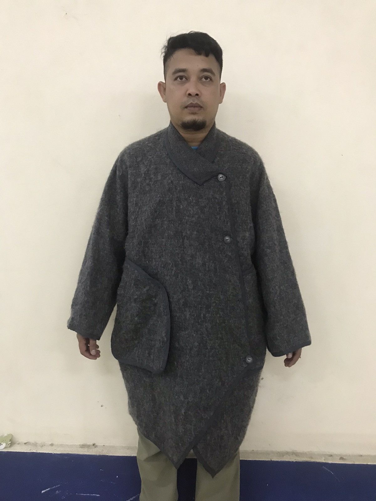 Issey Miyake 🔥VERY RARE🔥VINTAGE 80’s ISSEY SPORT MOHAIR OVER COAT Size US L / EU 52-54 / 3 - 2 Thumbnail