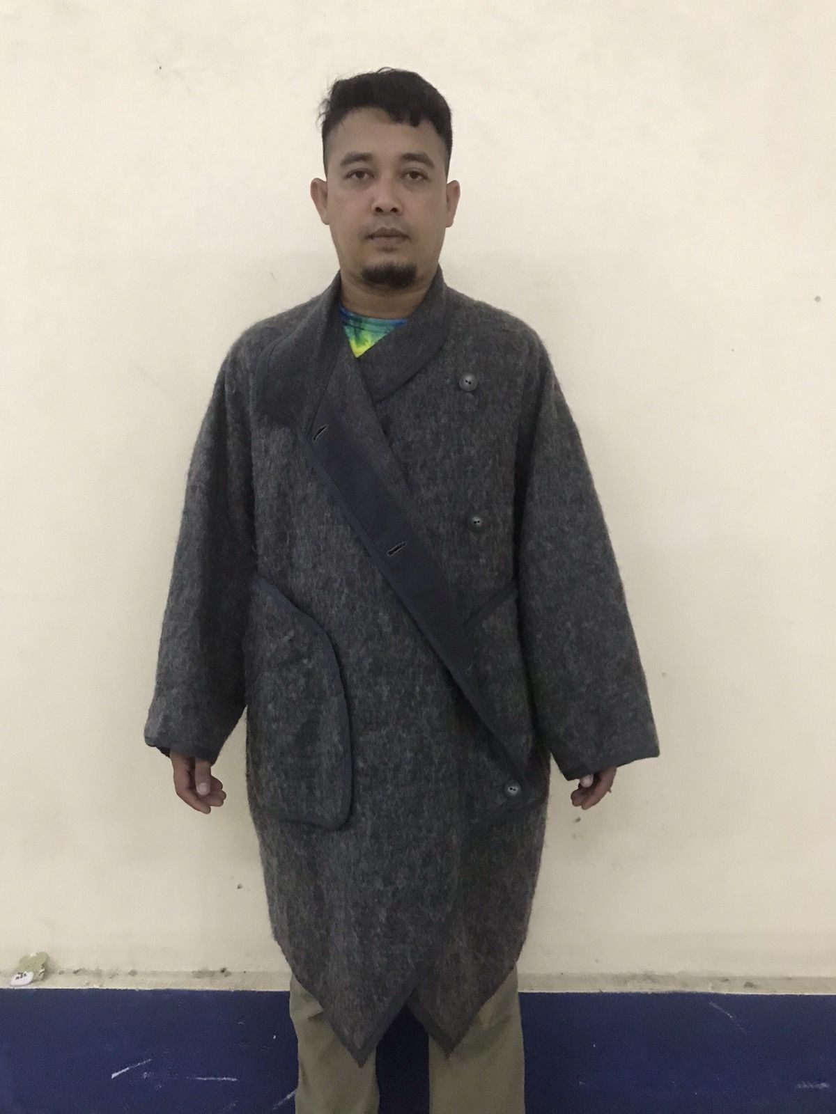 Issey Miyake 🔥VERY RARE🔥VINTAGE 80’s ISSEY SPORT MOHAIR OVER COAT Size US L / EU 52-54 / 3 - 8 Thumbnail