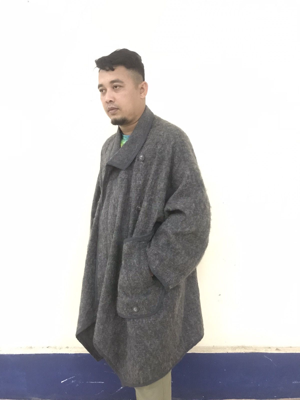 Issey Miyake 🔥VERY RARE🔥VINTAGE 80’s ISSEY SPORT MOHAIR OVER COAT Size US L / EU 52-54 / 3 - 1 Thumbnail