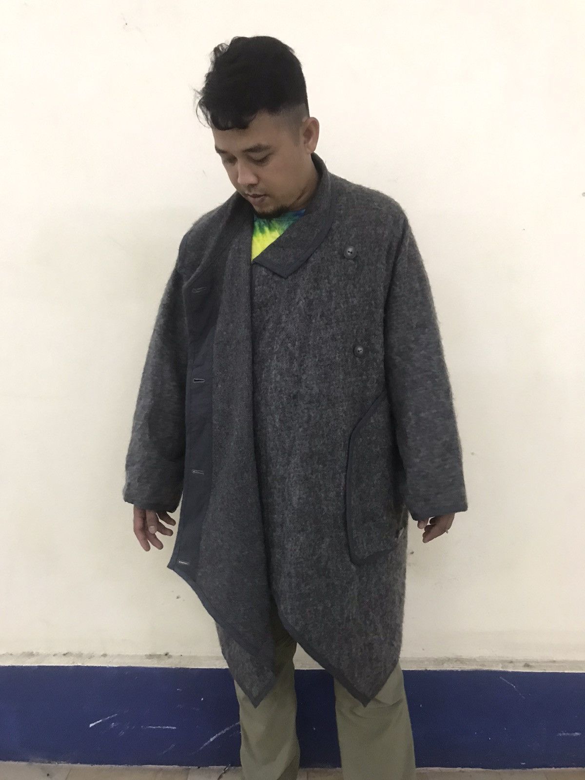 Issey Miyake 🔥VERY RARE🔥VINTAGE 80’s ISSEY SPORT MOHAIR OVER COAT Size US L / EU 52-54 / 3 - 7 Thumbnail