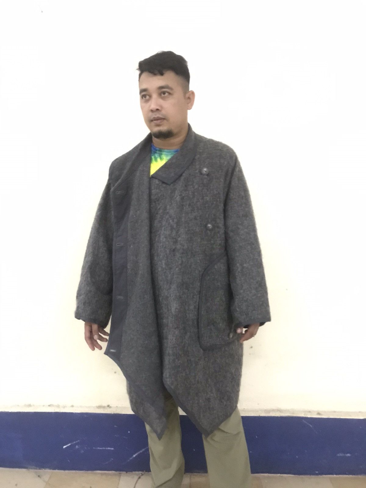 Issey Miyake 🔥VERY RARE🔥VINTAGE 80’s ISSEY SPORT MOHAIR OVER COAT Size US L / EU 52-54 / 3 - 6 Thumbnail
