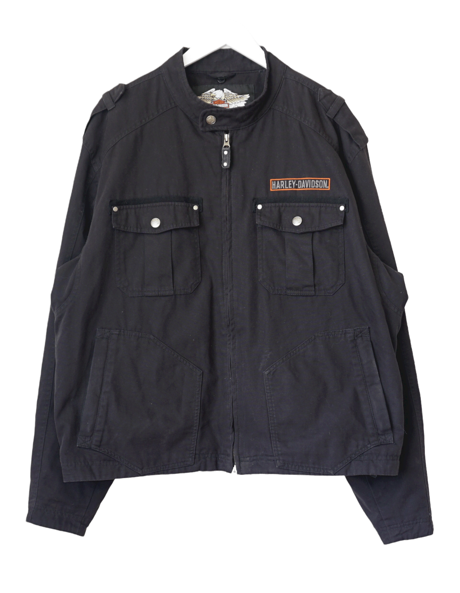 Harley Davidson Harley Davidson Vintage Big Logo Moto Jacket Size US XXL / EU 58 / 5 - 2 Thumbnail