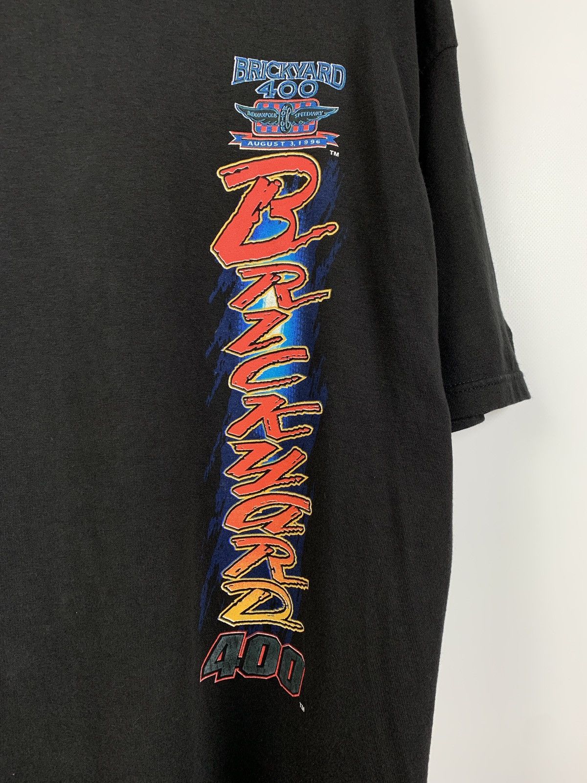 NASCAR 1996 Vintage NASCAR Brickyard 400 Racing Black T-Shirt Size US L / EU 52-54 / 3 - 16 Thumbnail