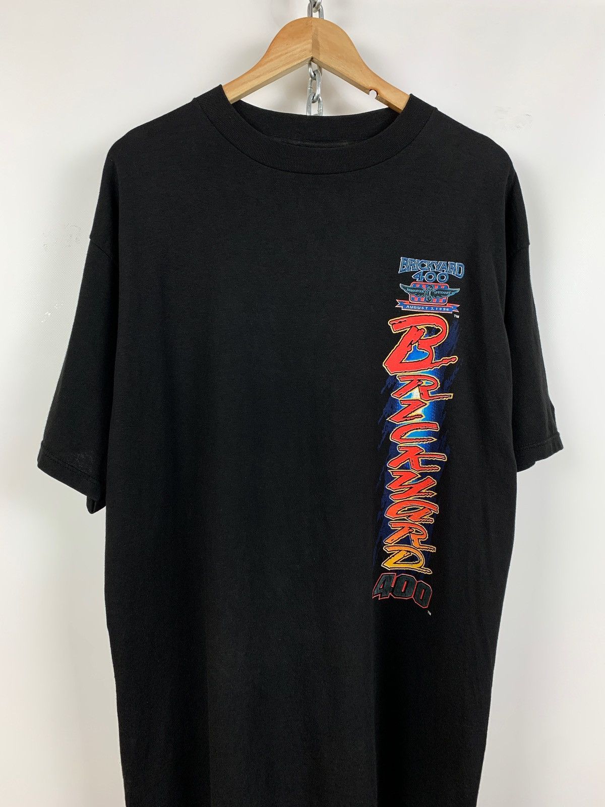 NASCAR 1996 Vintage NASCAR Brickyard 400 Racing Black T-Shirt Size US L / EU 52-54 / 3 - 6 Thumbnail