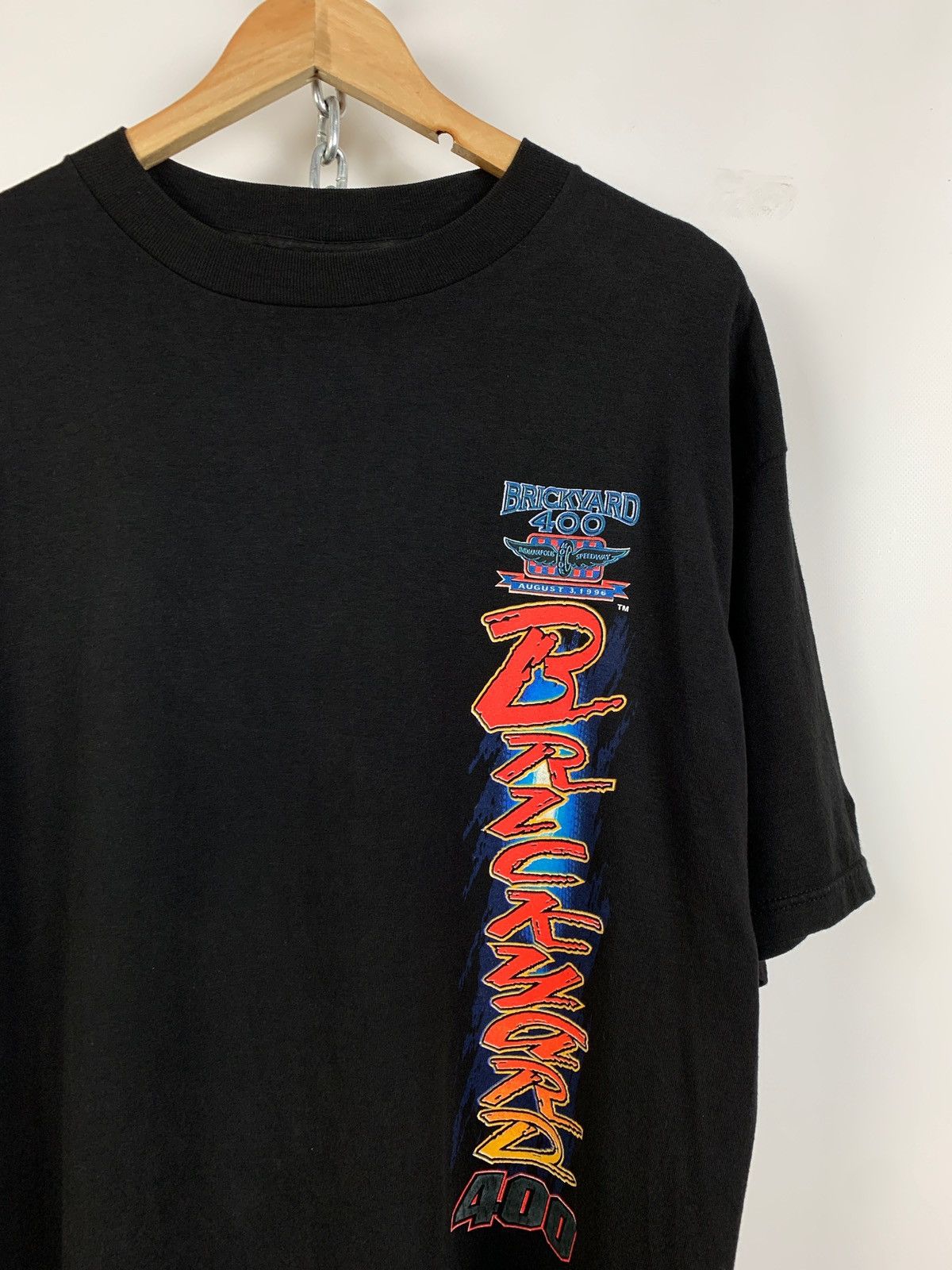 NASCAR 1996 Vintage NASCAR Brickyard 400 Racing Black T-Shirt Size US L / EU 52-54 / 3 - 13 Thumbnail
