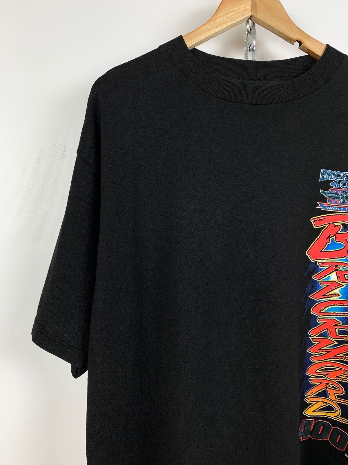 NASCAR 1996 Vintage NASCAR Brickyard 400 Racing Black T-Shirt Size US L / EU 52-54 / 3 - 14 Thumbnail
