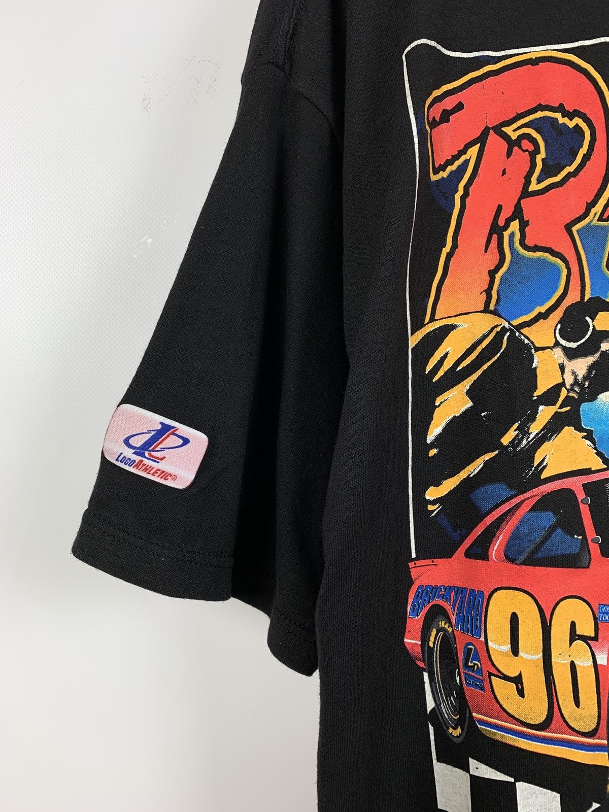 NASCAR 1996 Vintage NASCAR Brickyard 400 Racing Black T-Shirt Size US L / EU 52-54 / 3 - 11 Thumbnail