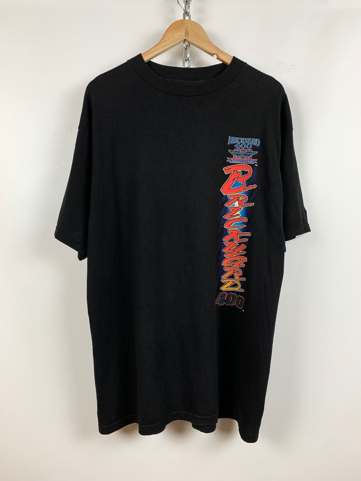NASCAR 1996 Vintage NASCAR Brickyard 400 Racing Black T-Shirt Size US L / EU 52-54 / 3 - 2 Thumbnail