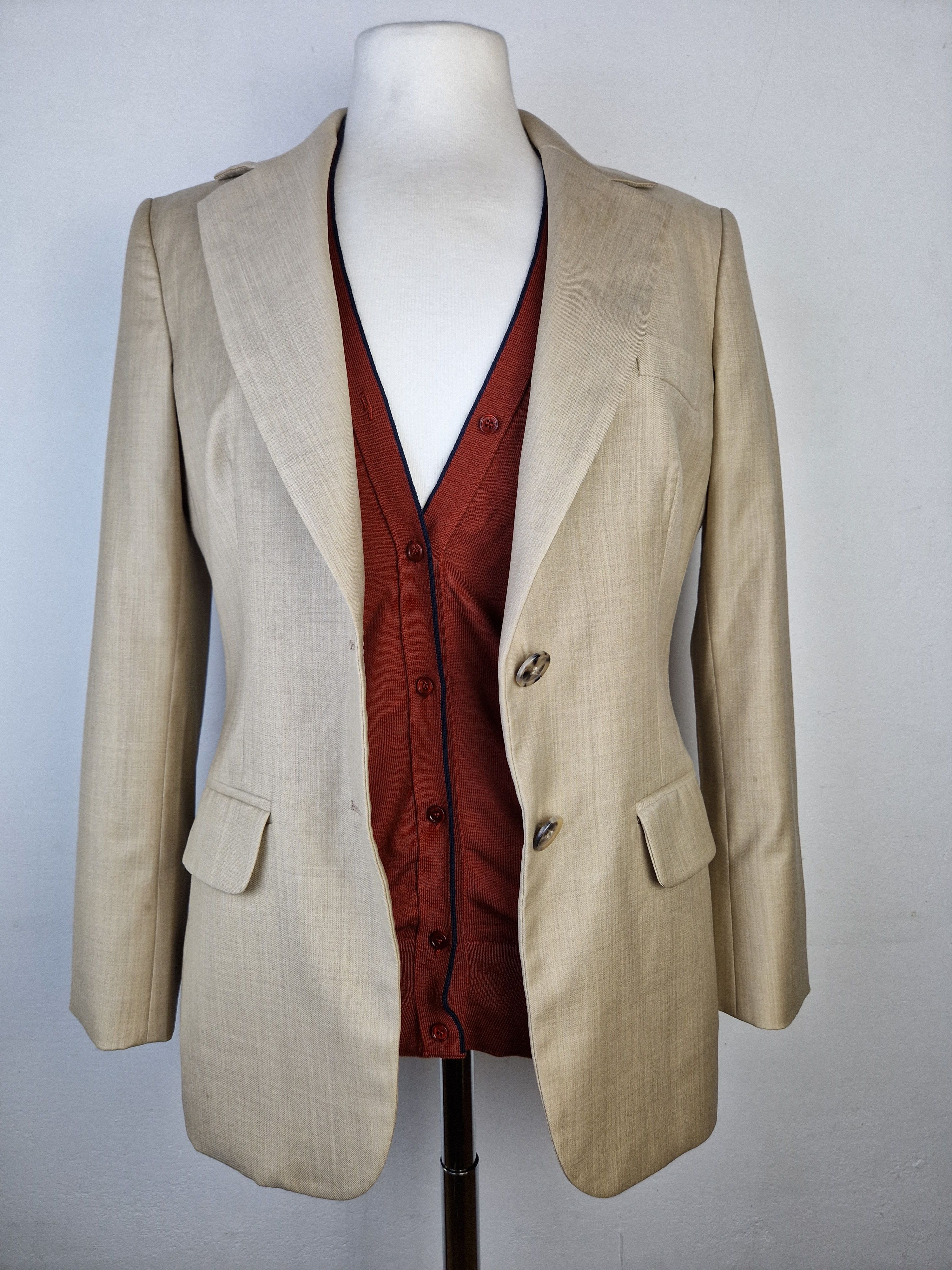 Loro Piana Suit Set Trousers Cardigan Blazer