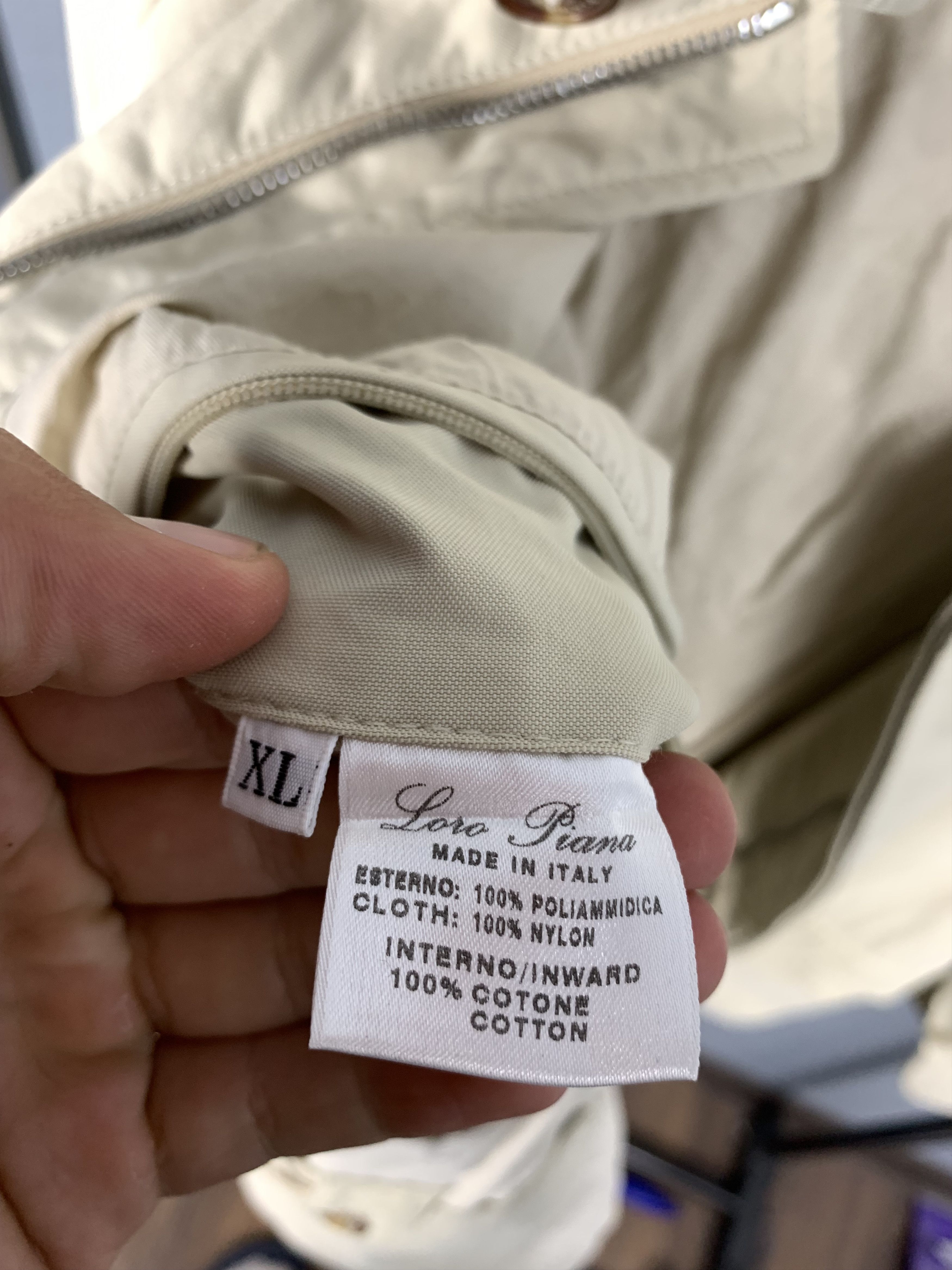 Loro Piana Loro Piana Mens Nylon Jacket Size US XL / EU 56 / 4 - 8 Thumbnail