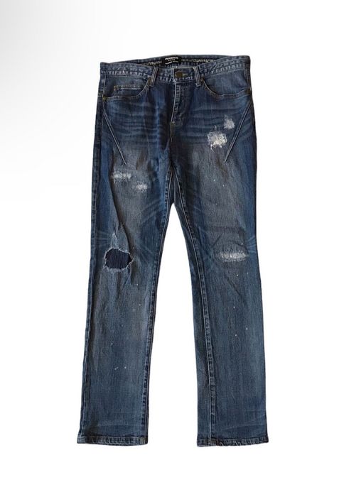 Number (N)ine 1PIU1UGUALE3 RELAX X NUMBER NINE DISTRESSED JEANS