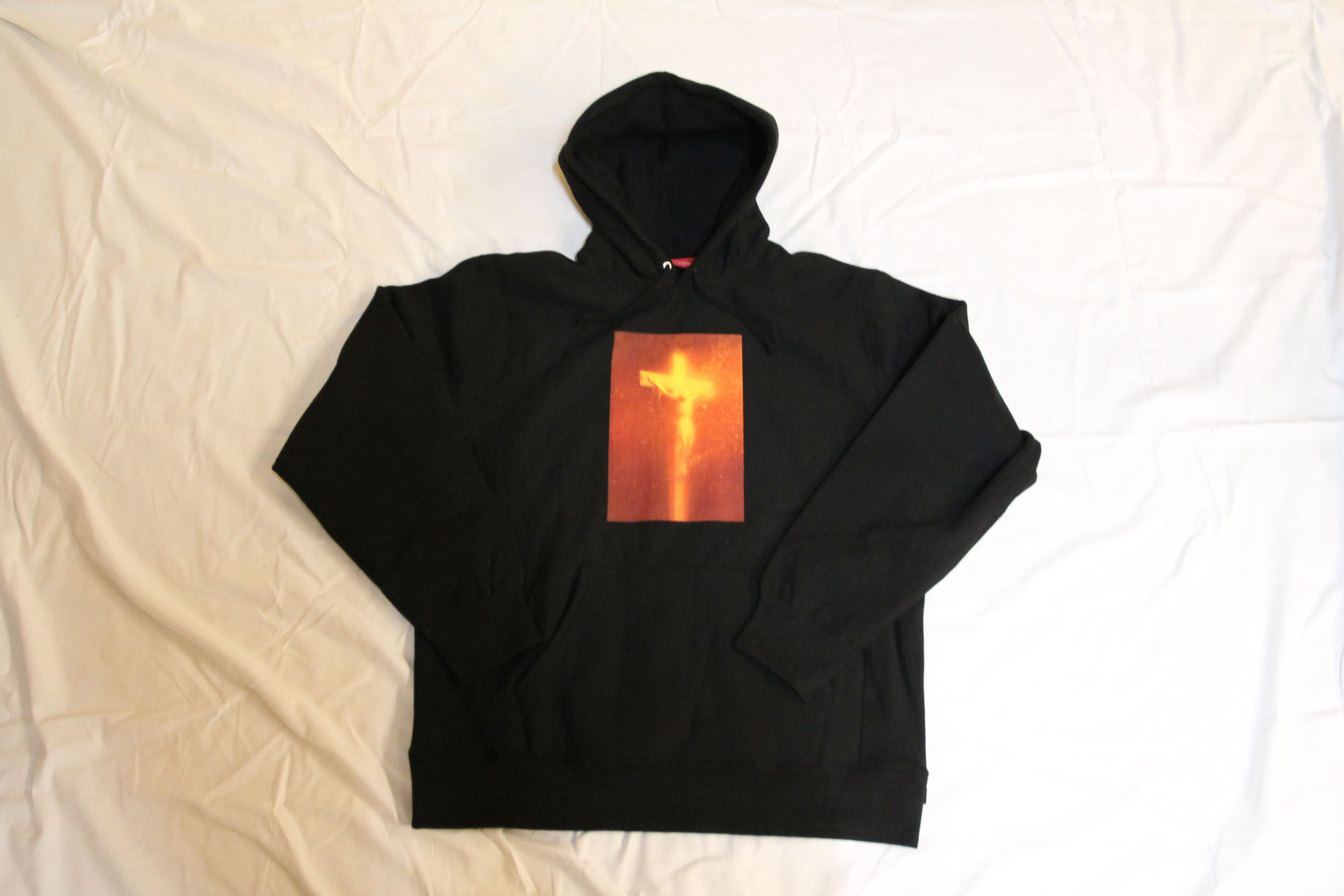 Supreme Supreme X Andres Serrano Piss Christ Hoodie Black Grailed