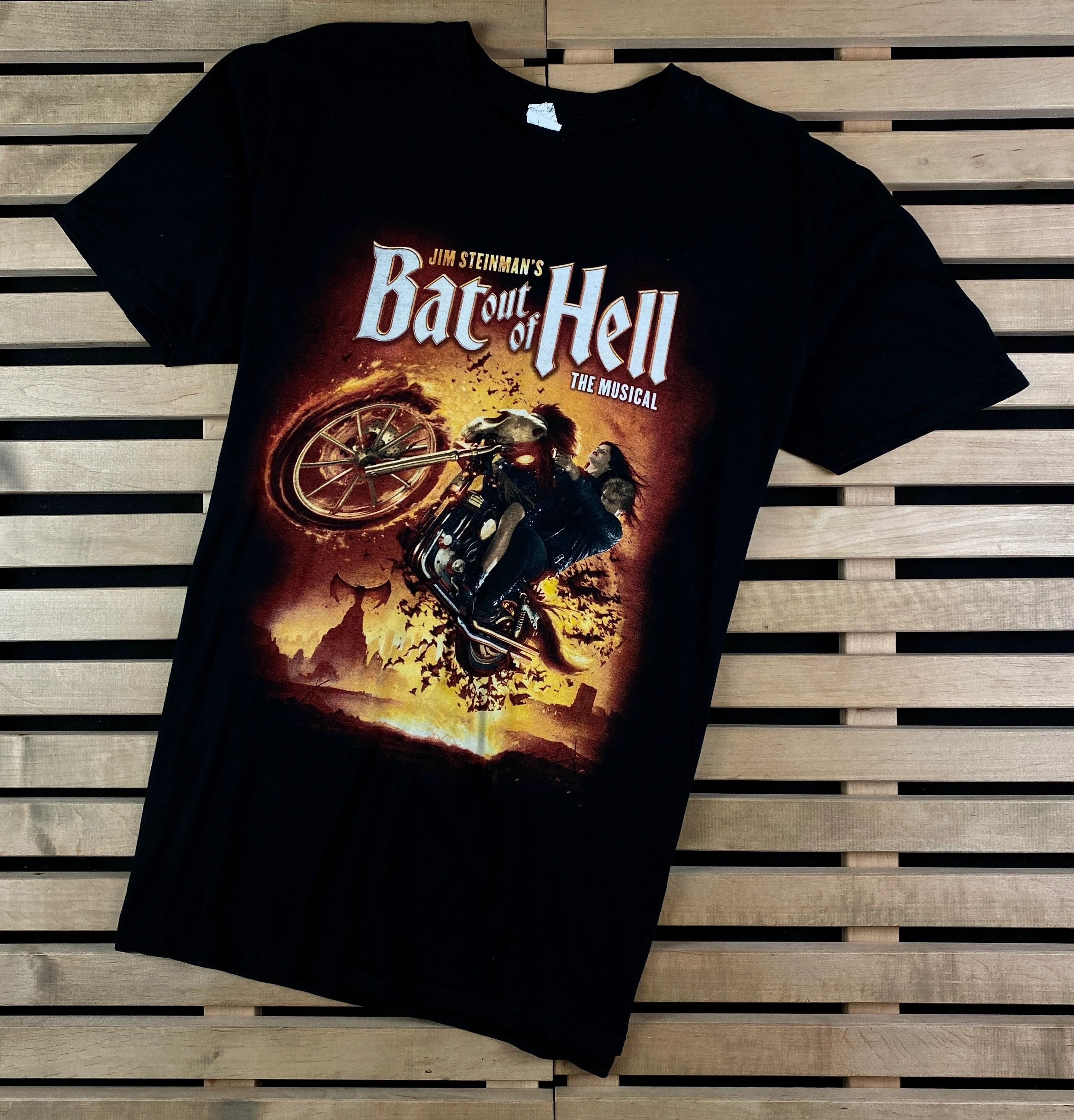 Band Tees × Vintage Mens Vintage T Shirt Meat Loaf Bat Out of Hell Size L Size US L / EU 52-54 / 3 - 1 Thumbnail