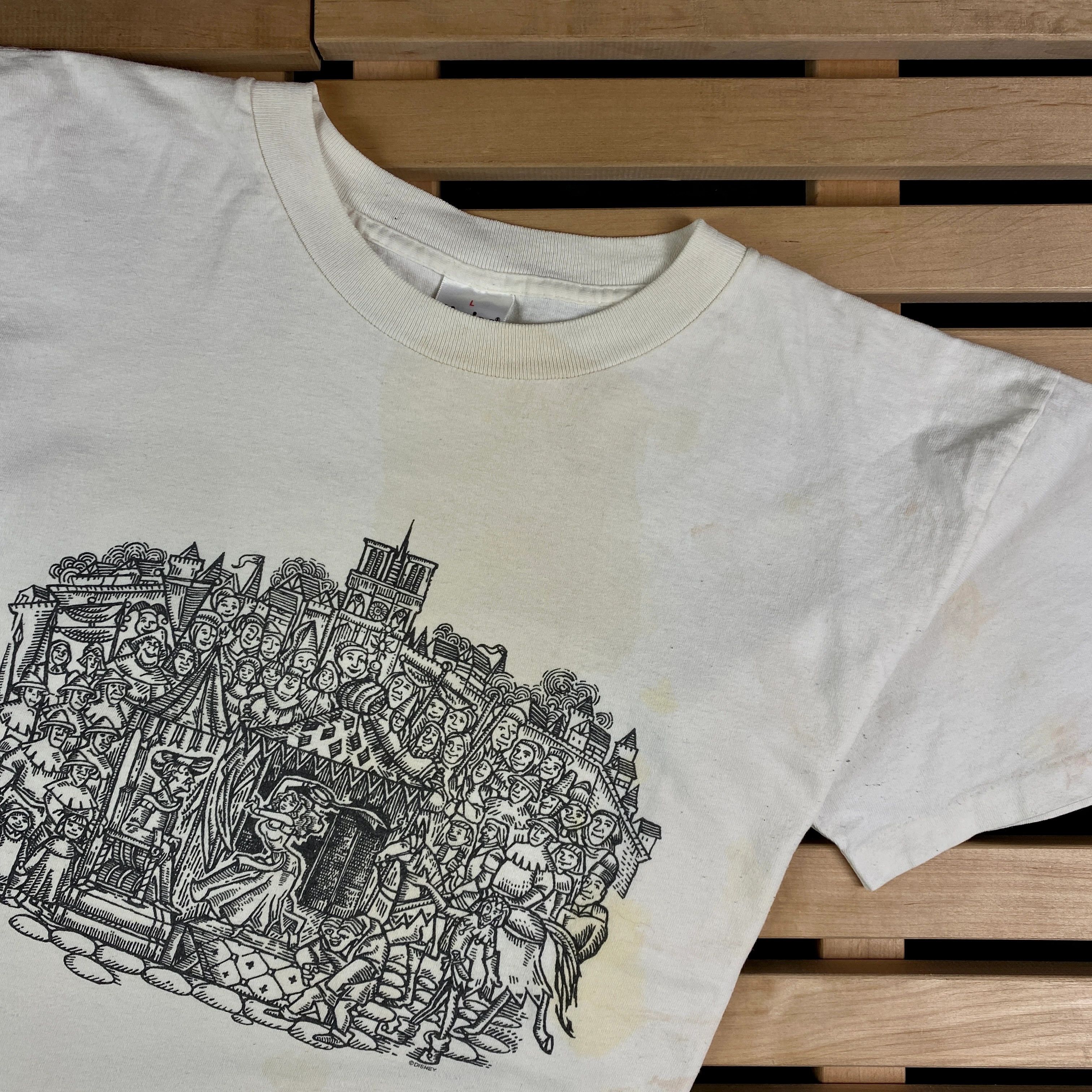 Disney × Vintage Mens Vintage T Shirt The Hunchback of Notre Dame Size L Size US L / EU 52-54 / 3 - 2 Thumbnail
