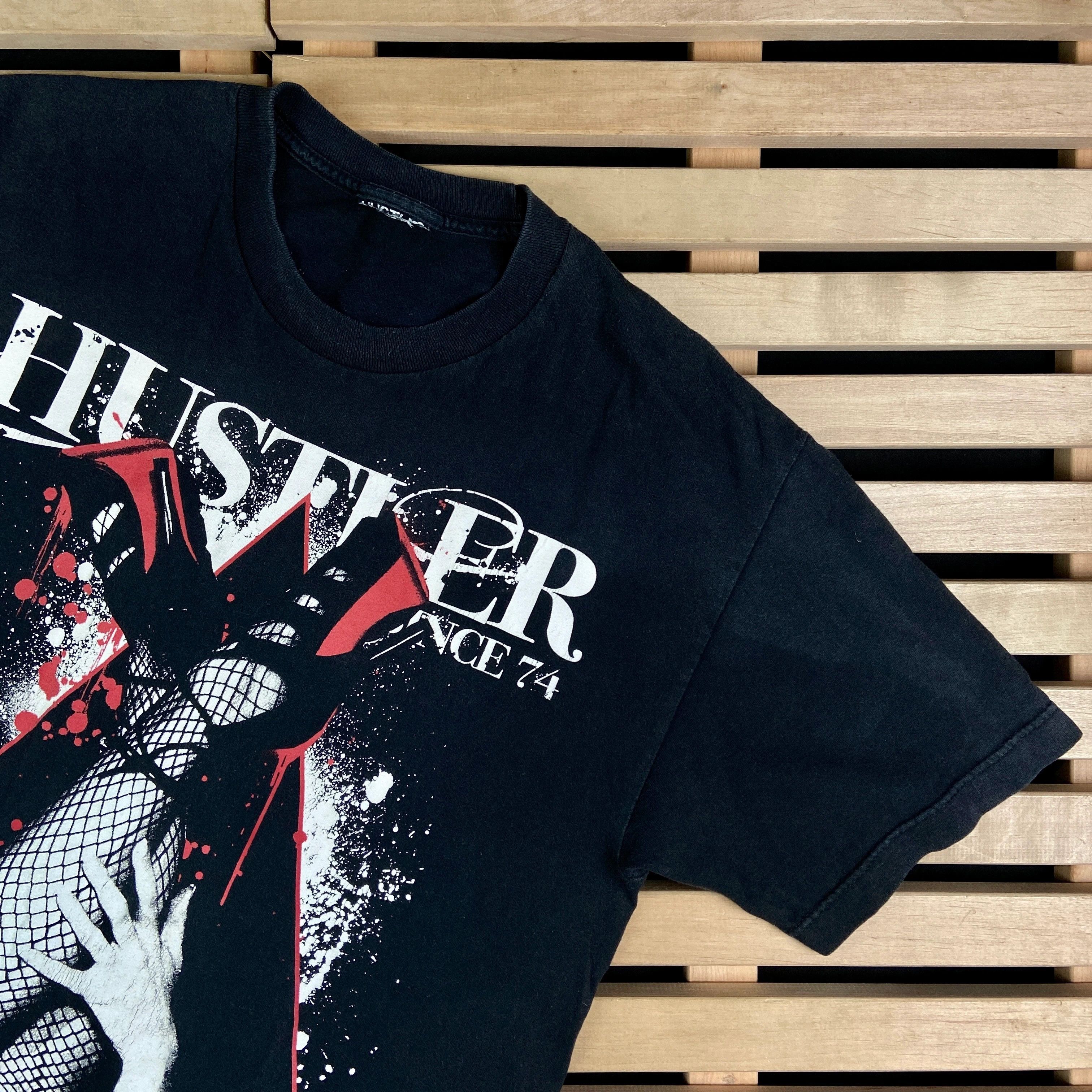 Playboy × Vintage Mens Vintage T Shirt Hustler Since 74 Size L Size US L / EU 52-54 / 3 - 2 Thumbnail