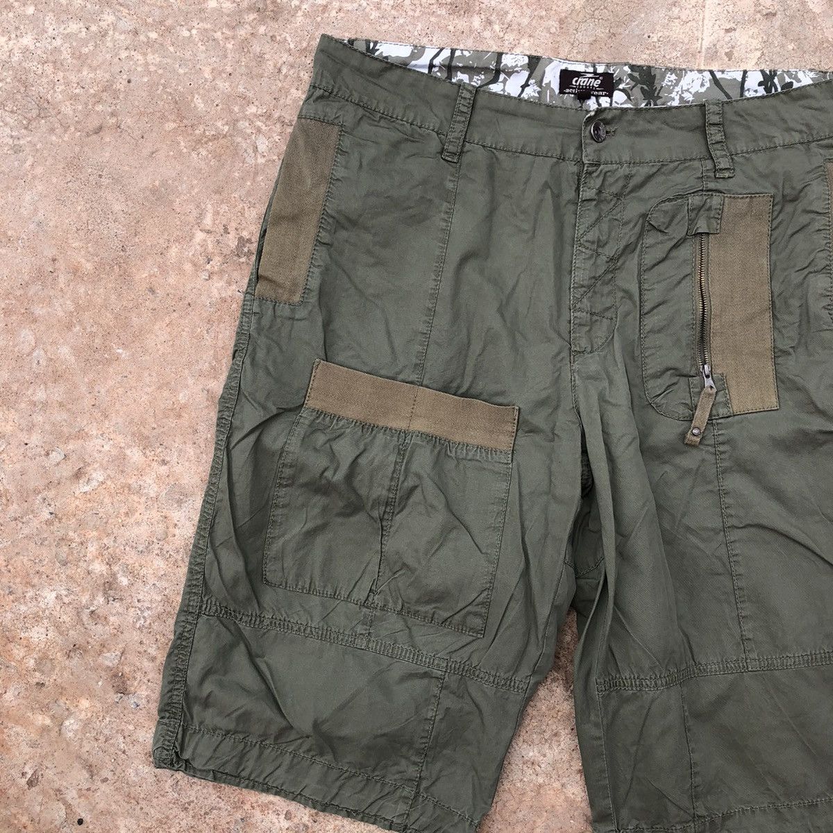 Japanese Brand vintage Japanese cargo multi pocket wide leg shorts Y2K Size US 34 / EU 50 - 3 Thumbnail
